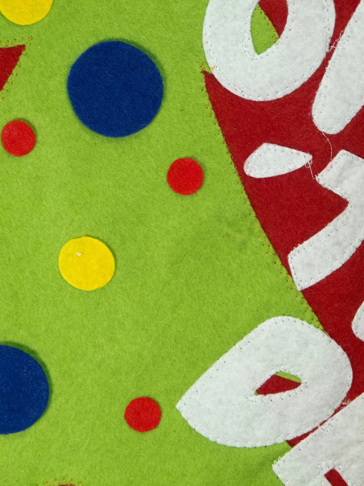 Red Felt Stocking 'Don't Open Til Dec 25th' - 70cm — image 5