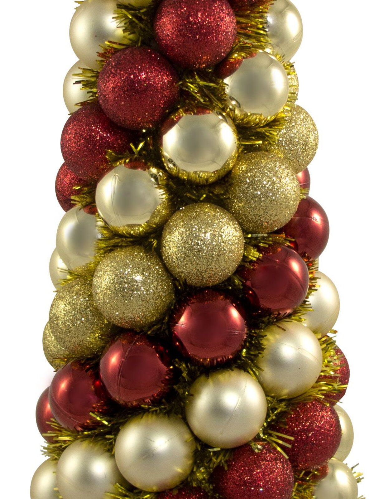 Red & Gold Bauble Table Top Tree - 33cm