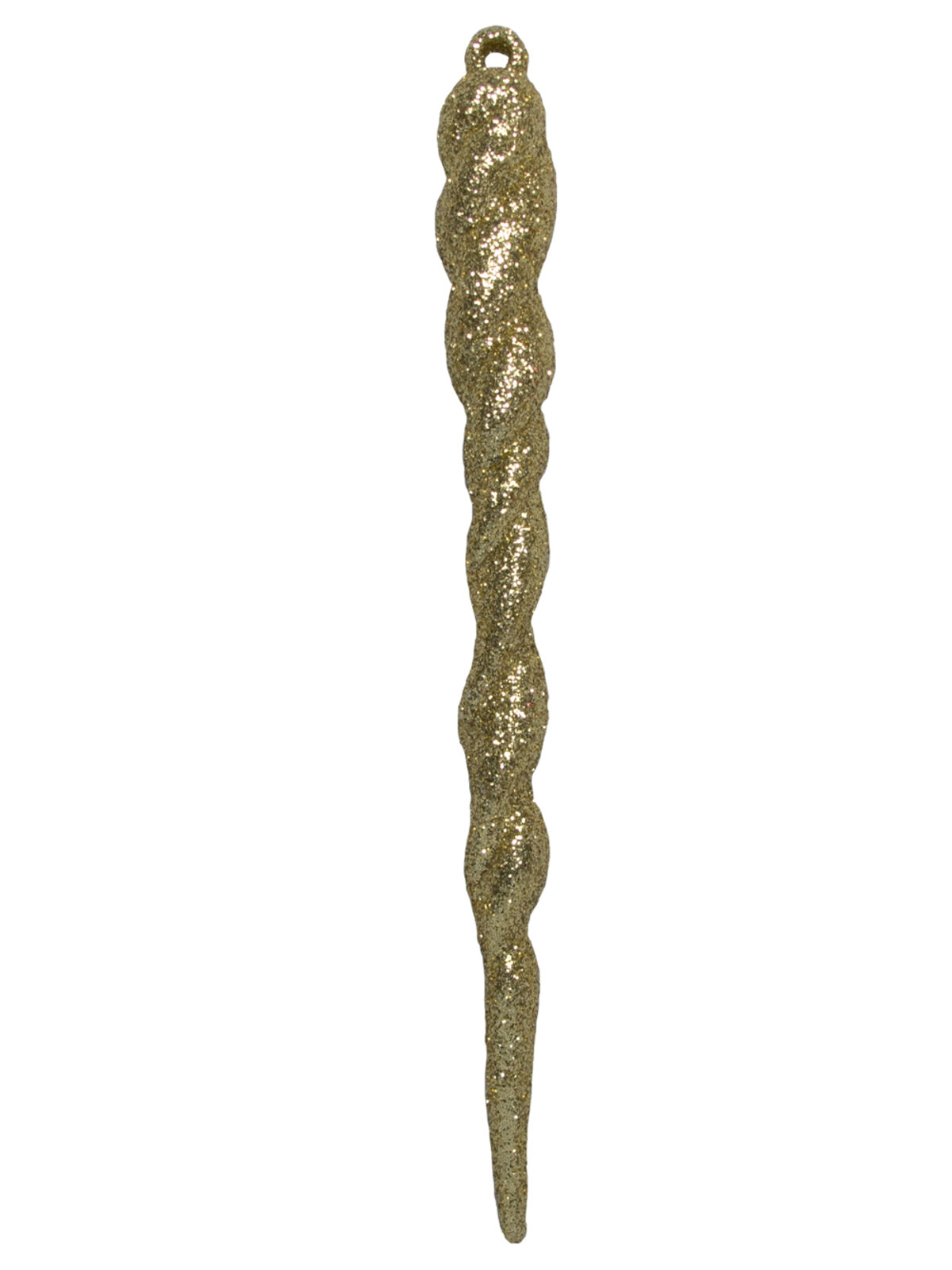 Red & Gold Glittered Icicle Decorations - 12 x 13cm — image 2