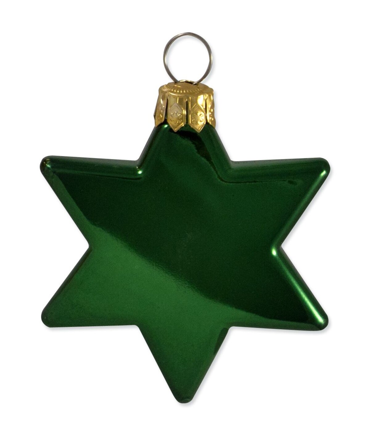 Red Gold & Green Metallic & Matte Star Decorations - 20 x 65mm