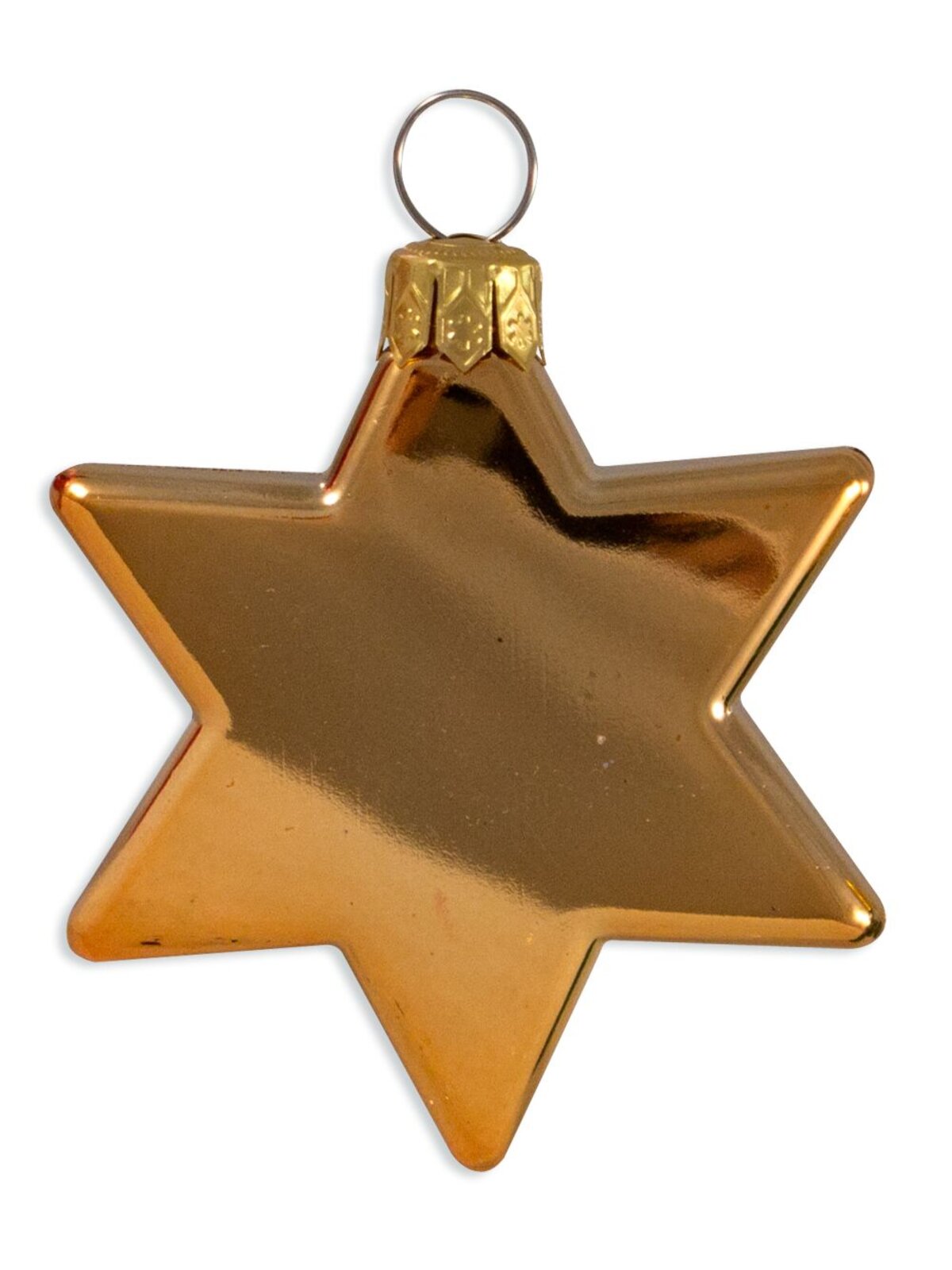 Red, Gold & Green Star Decorations - 8 x 65mm  — image 2