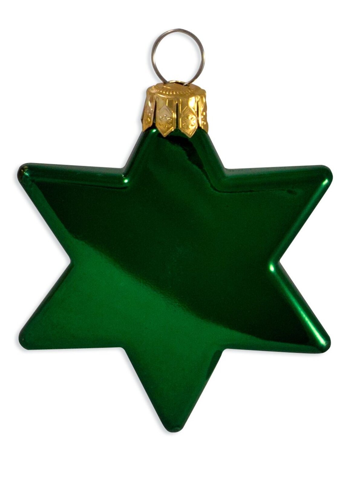 Red, Gold & Green Star Decorations - 8 x 65mm  — image 4