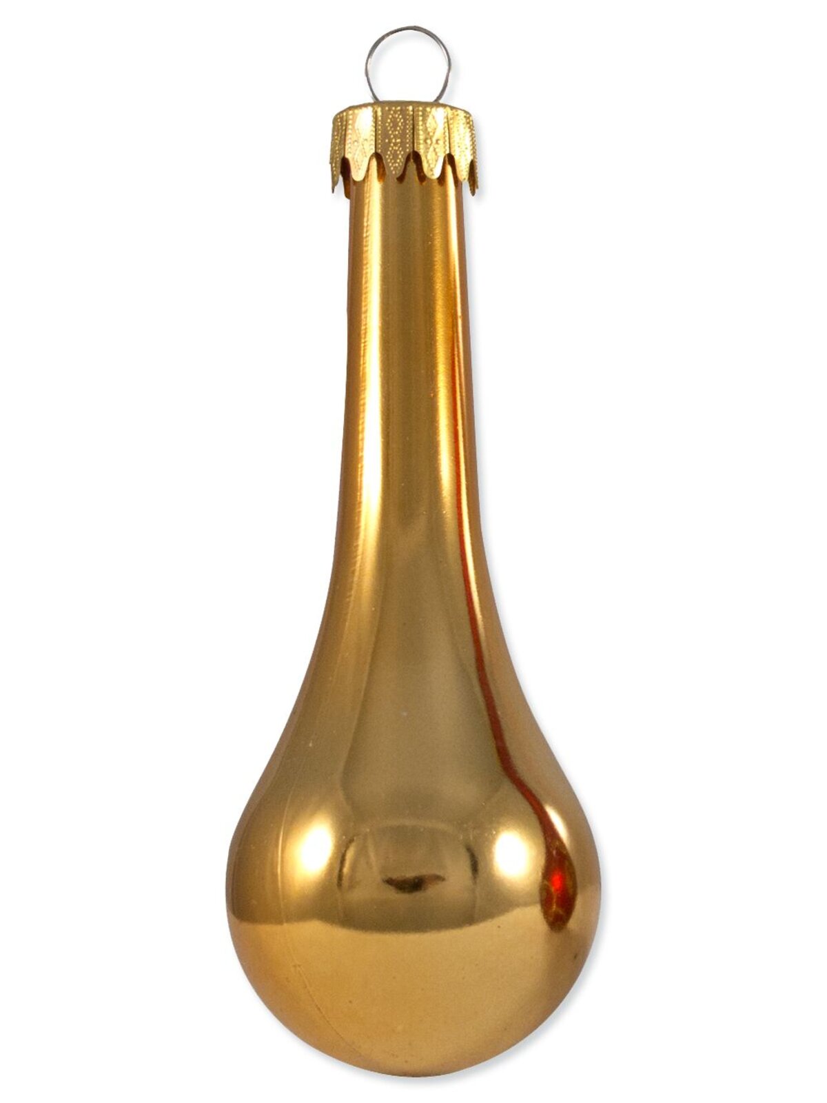Red & Gold Tear Drop Bauble Decorations - 8 x 11cm — image 4
