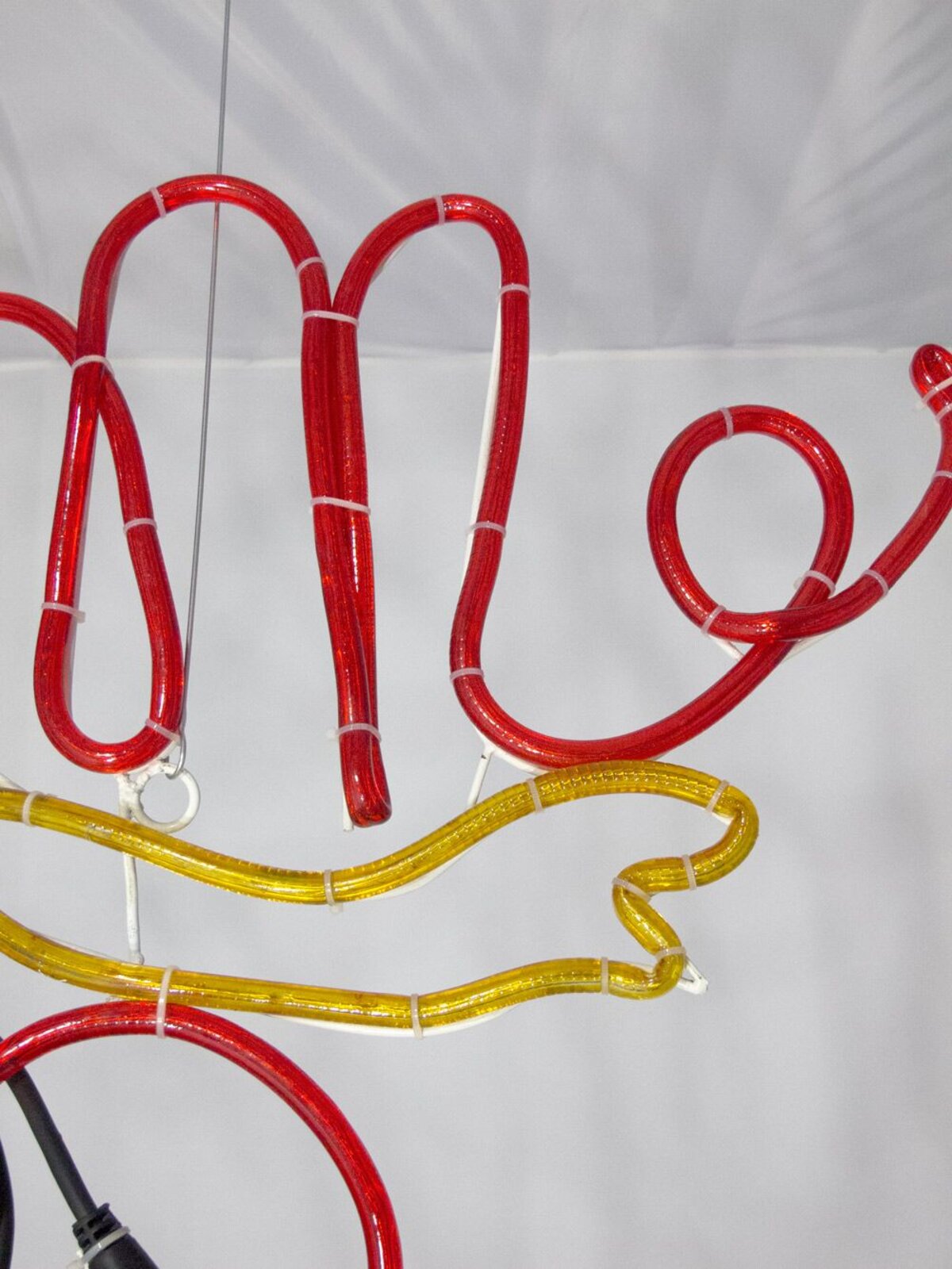 Red Merry Christmas With Holly Rope Light Silhouette - 60cm — image 4
