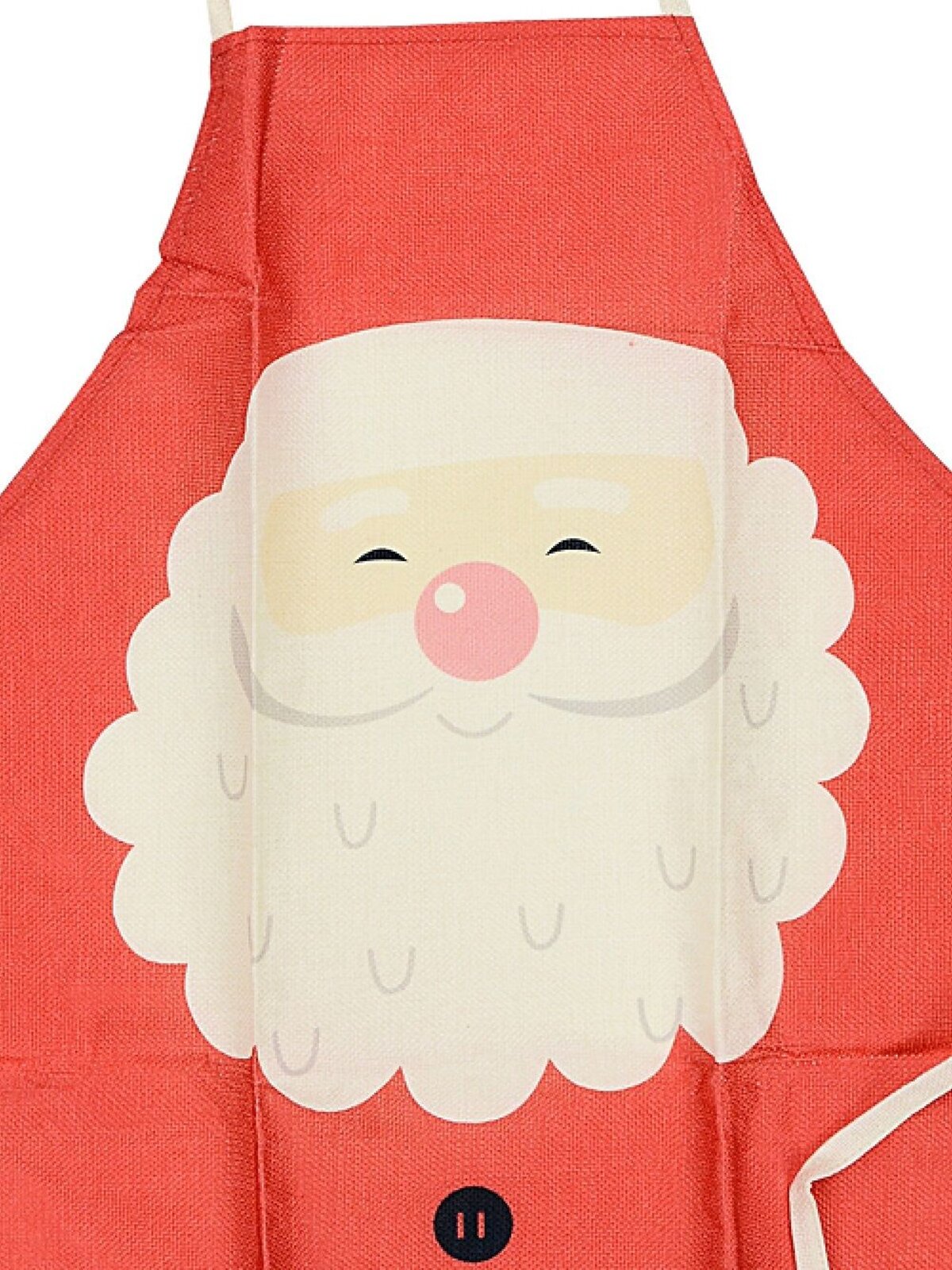 Red Santa With Traditional Suit Christmas Chef Apron - One Size Fits Most — image 2