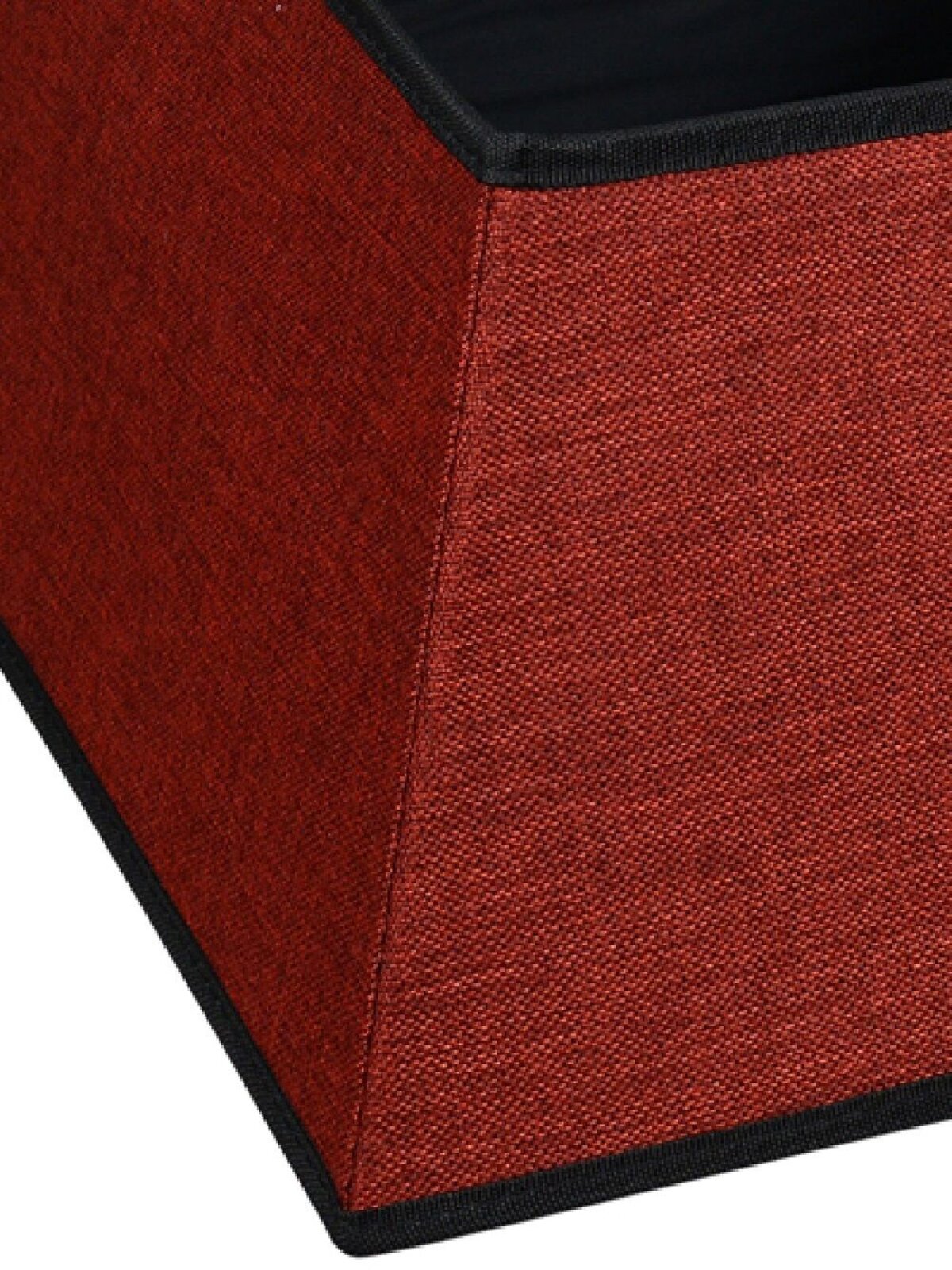 Red Square Shape Contemporary Vertical Christmas Tree Skirt - 48cm — image 2