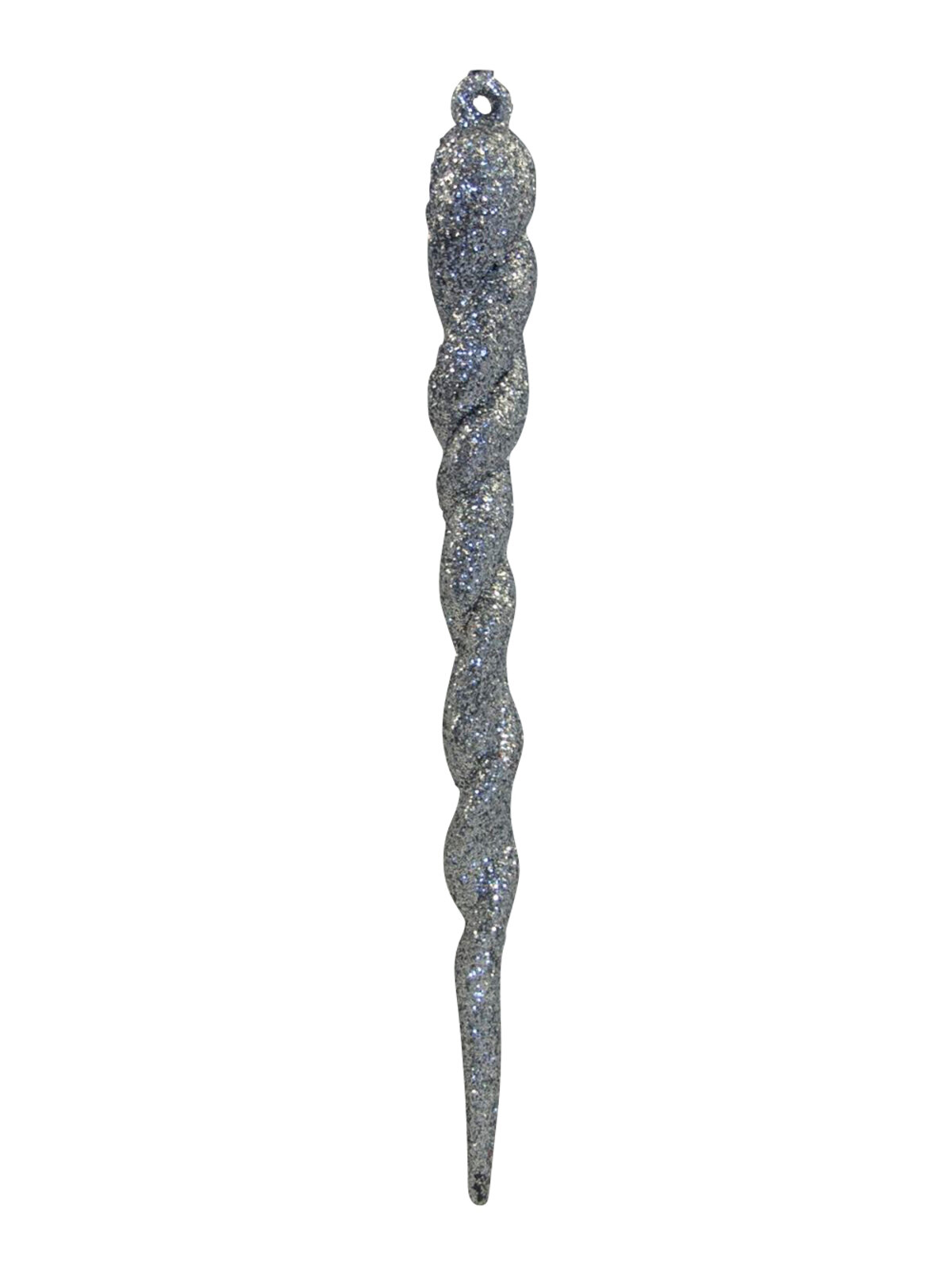 Red, White & Silver Glittered Icicle Decorations - 12 x 13cm