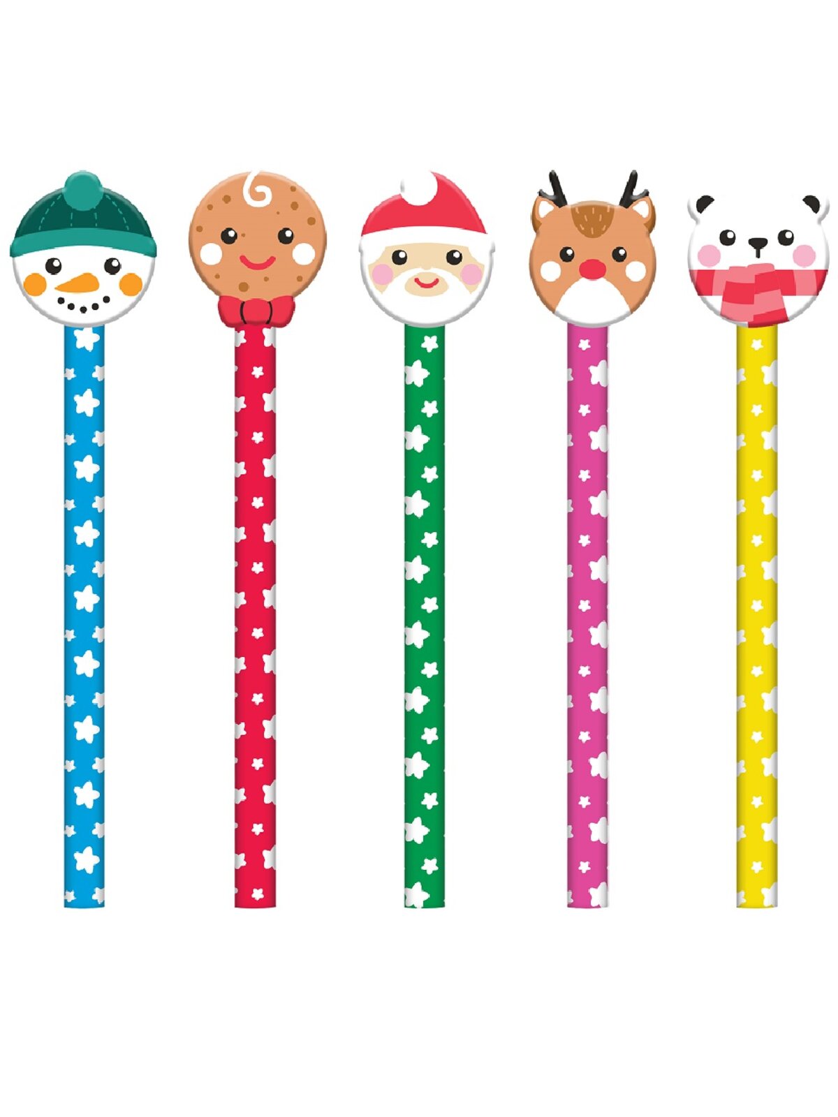 Santa Christmas Colouring Book Set With Pencils, Erasers & 30 Activities — image 3