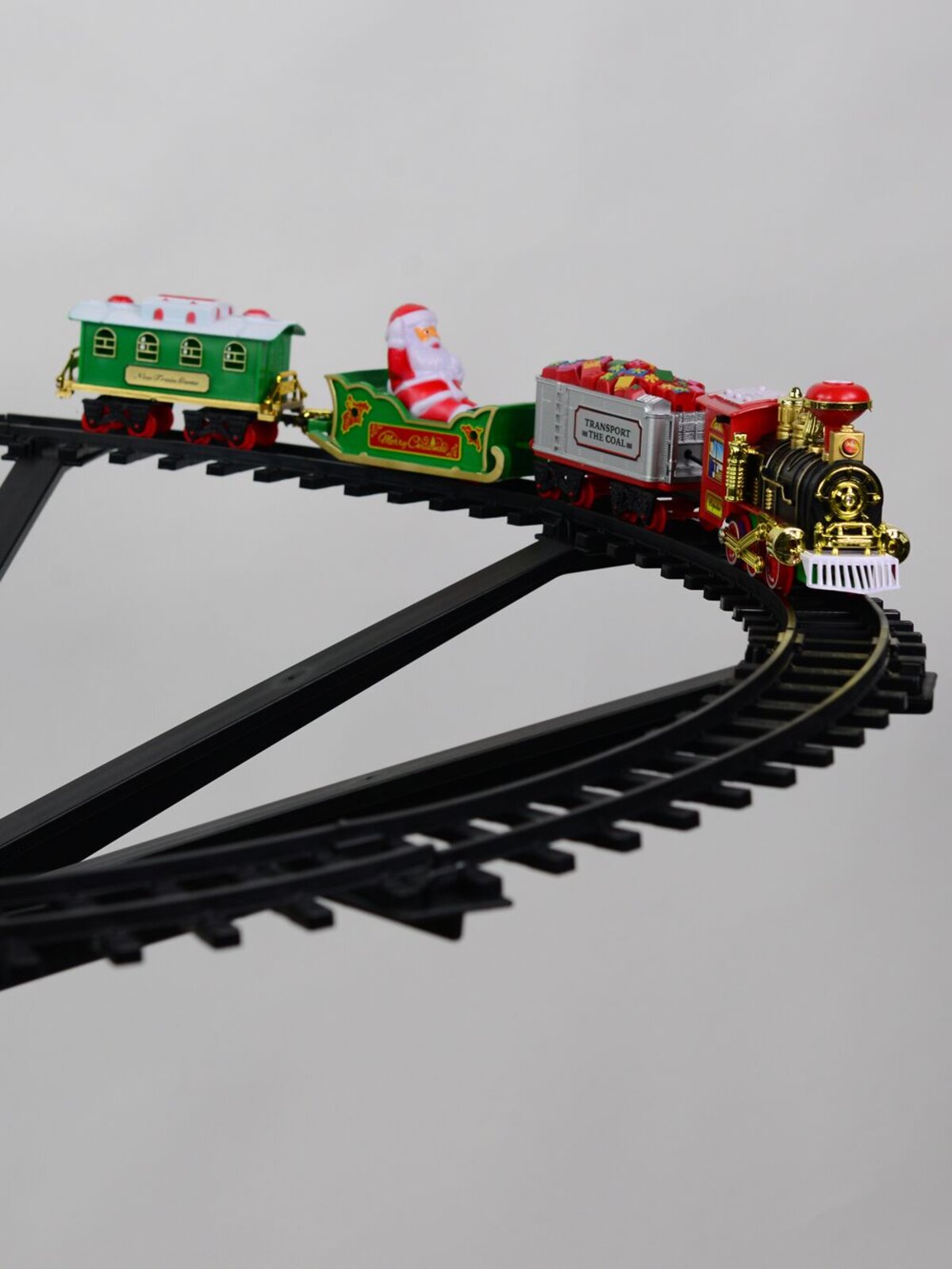 Santa Christmas Train In Your Tree | 12 Piece Set With Headlight & Tree Clamp — image 2