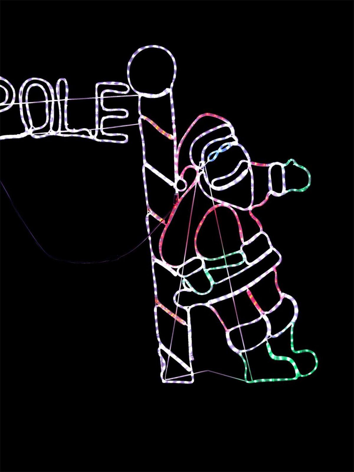 Santa & Deer North Pole Archway LED Rope Light Silhouette - 2.3m — image 7