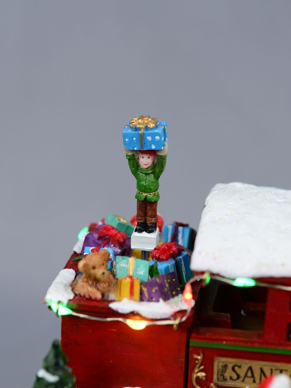 Santa Express Delivery Locomotive Train Christmas Village Scene - 28cm — image 5