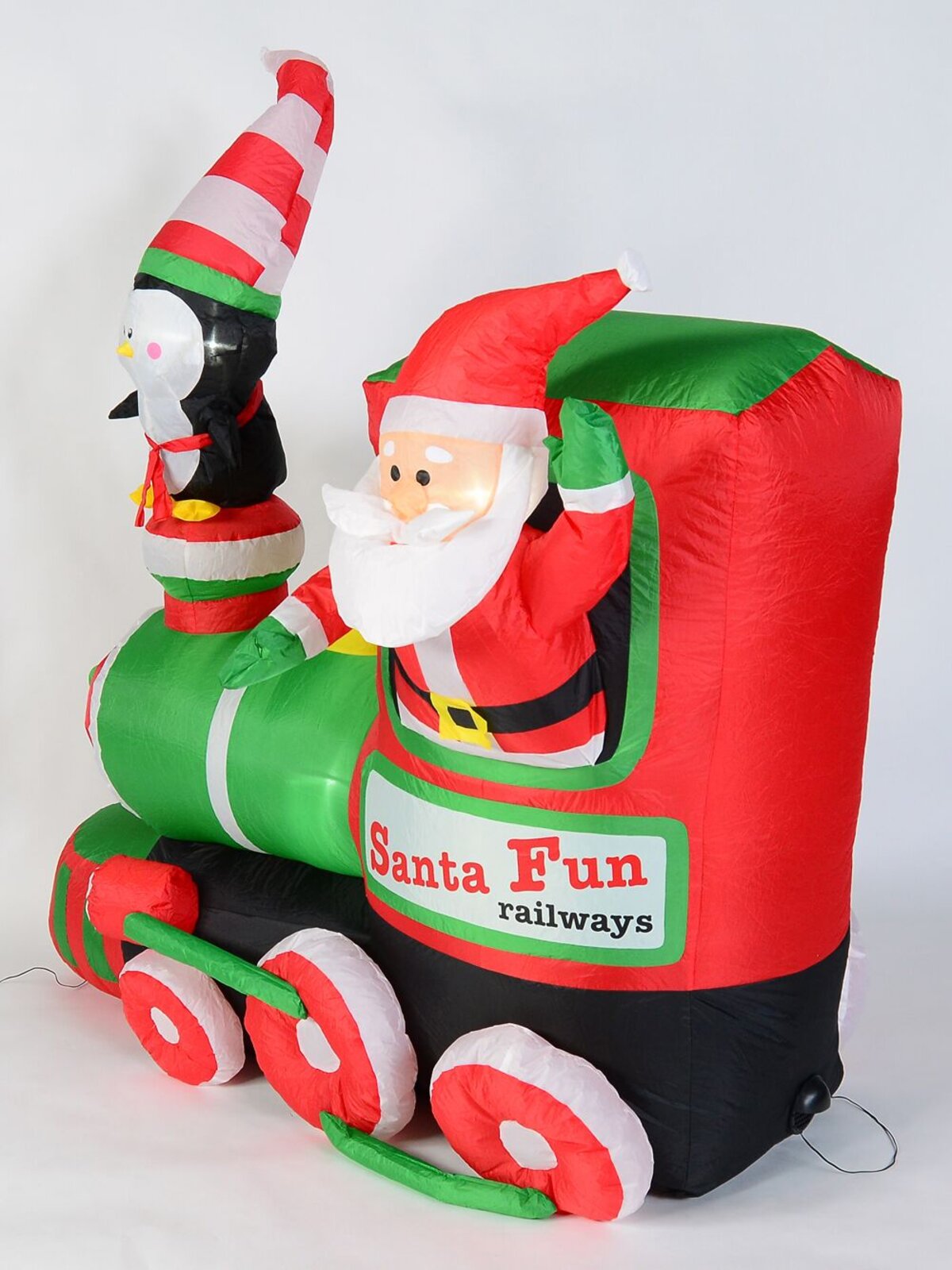 Santa Fun Railways Train Illuminated Christmas Inflatable Display - 1.8m — image 3