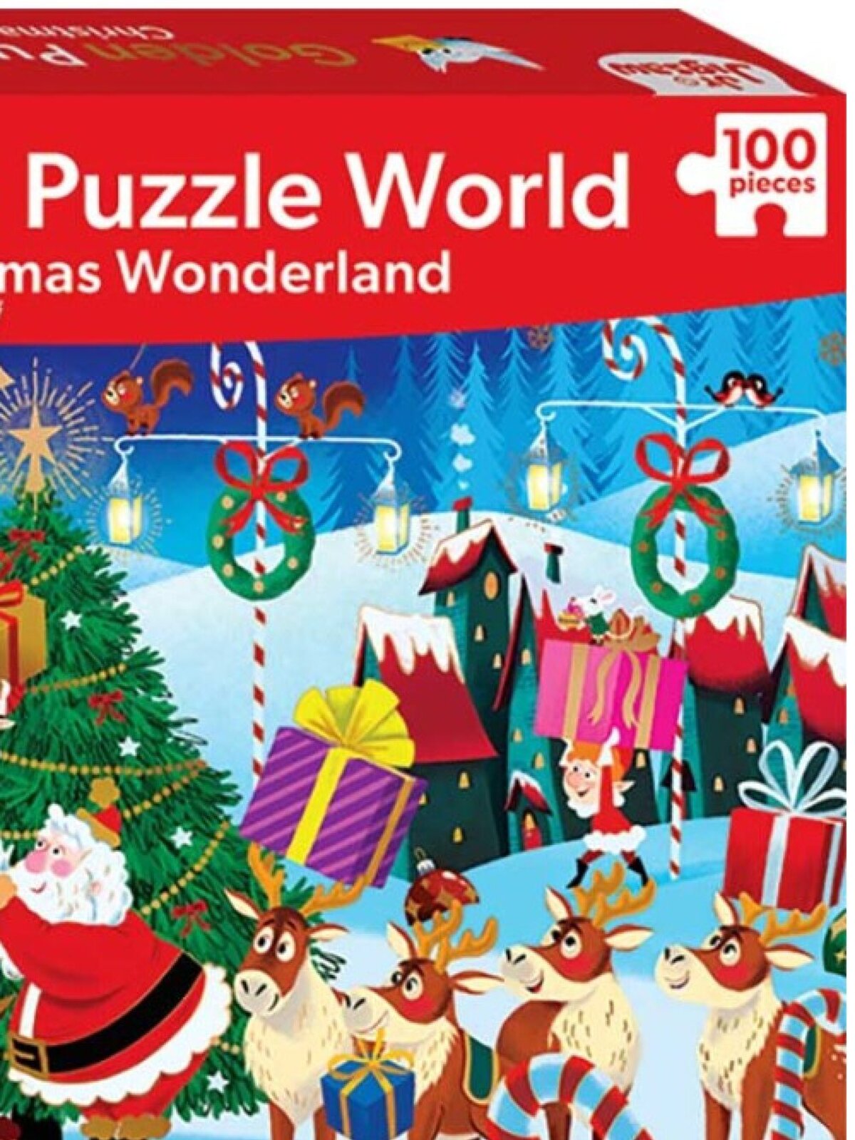 Santa Getting Ready Winter Wonderland Christmas Jigsaw Puzzle - 100 pieces — image 4
