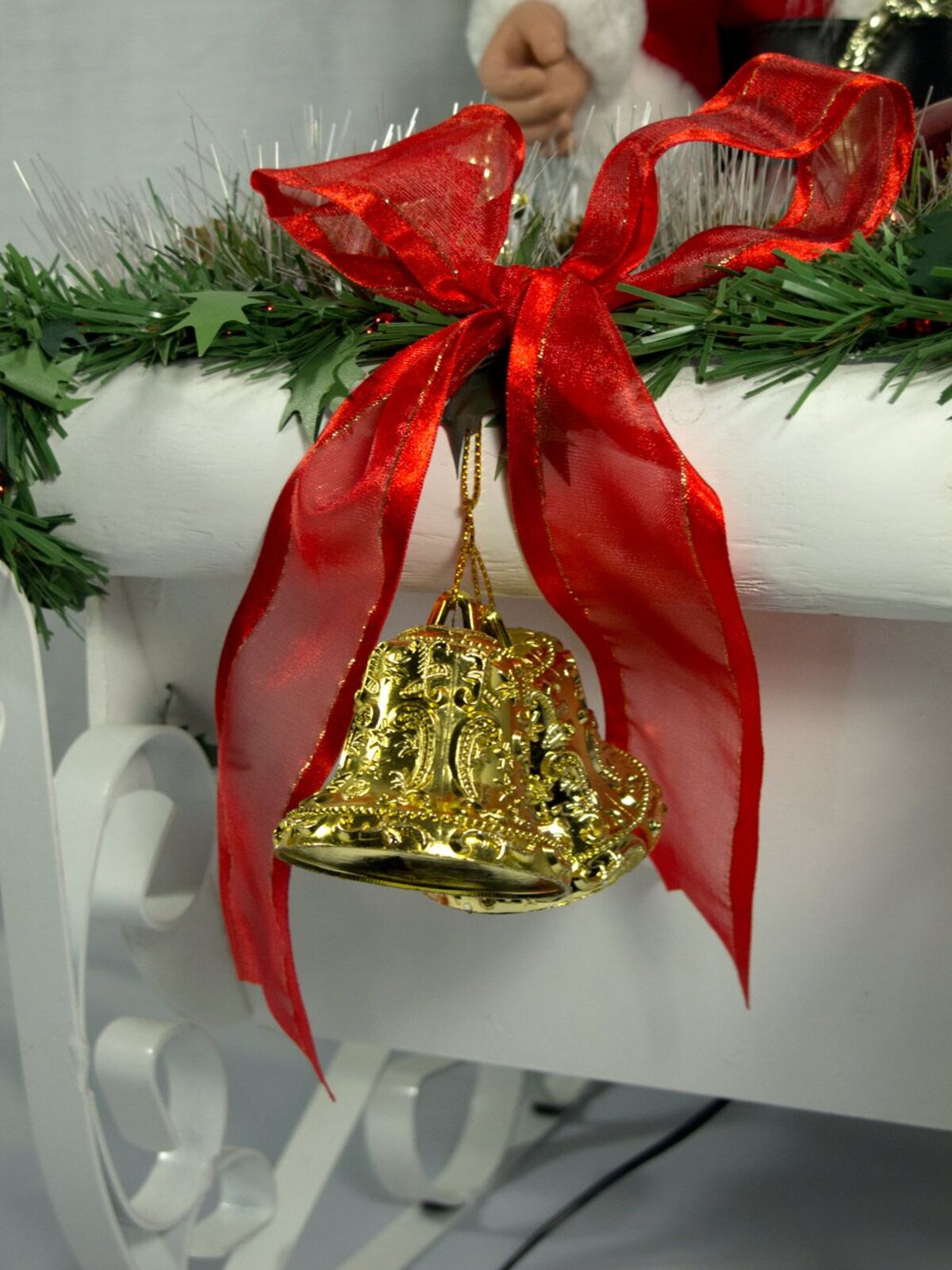Santa In Sleigh With Deer Fibre Optic Musical Animation - 85cm — image 9
