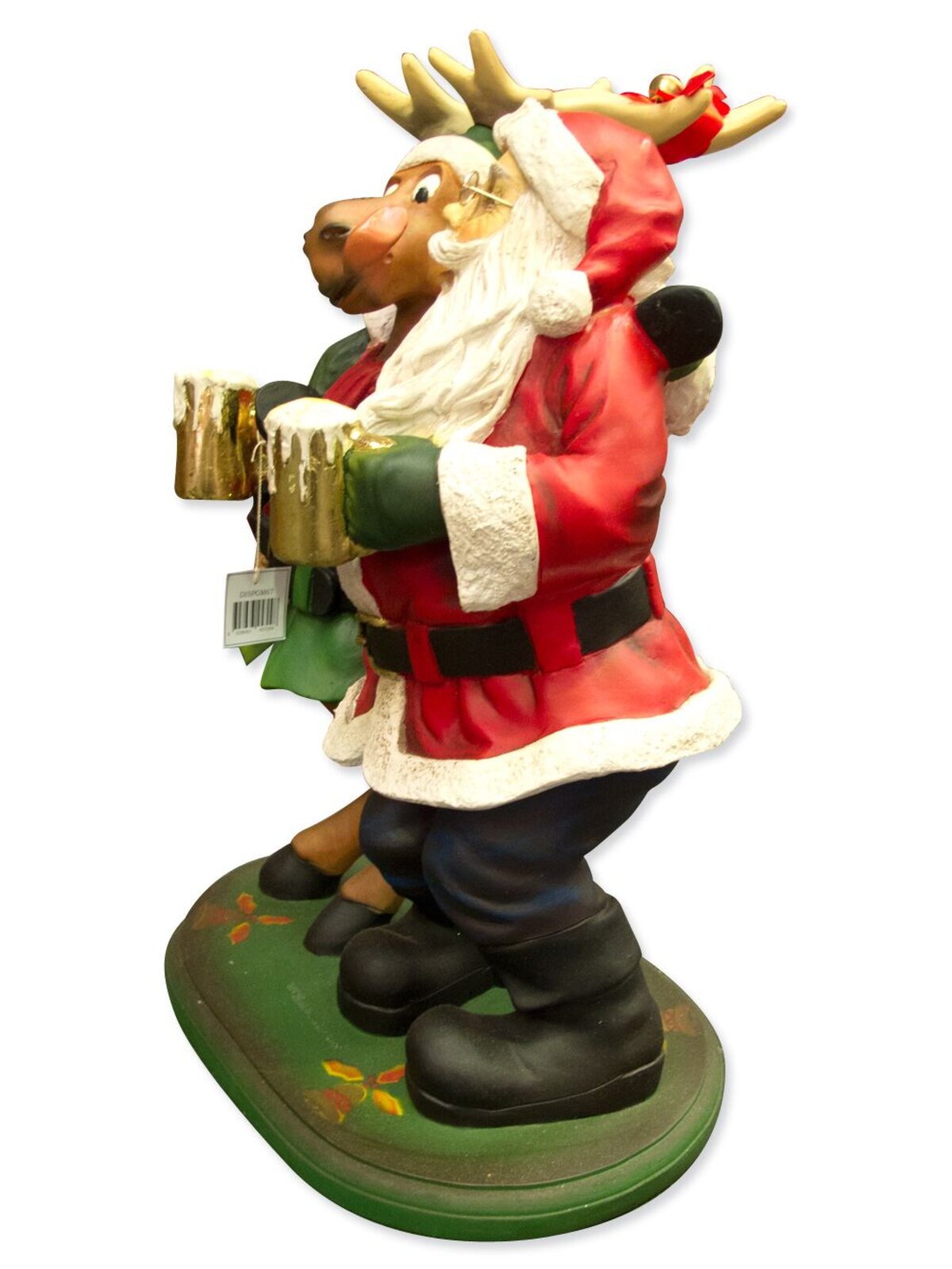 Santa & Reindeer Happy Hour Christmas Decor - 67cm