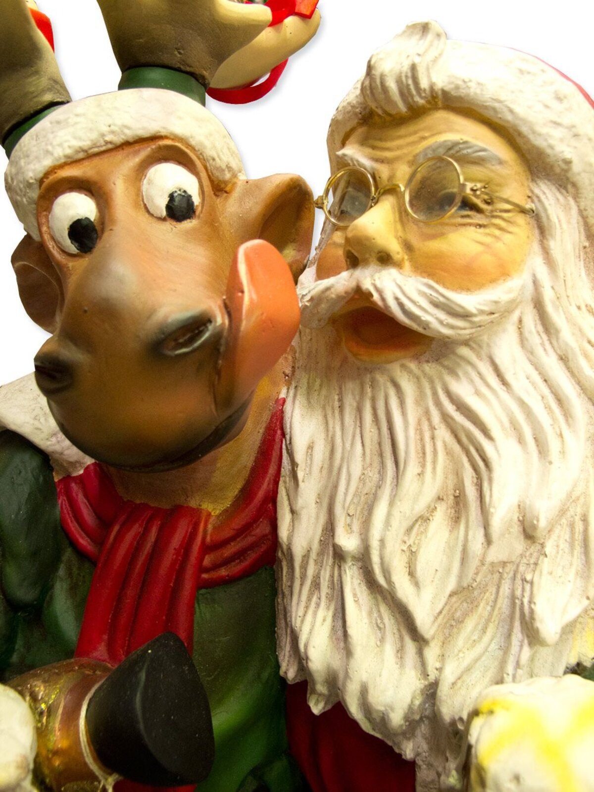 Santa & Reindeer Happy Hour Christmas Decor - 67cm