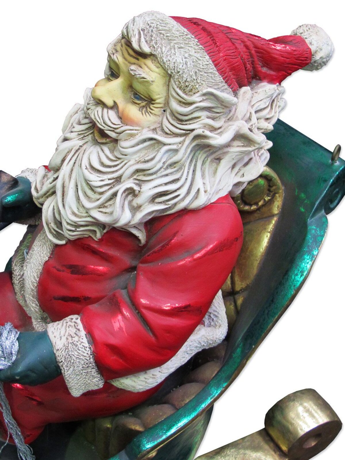 Santa Sleigh & Reindeers Christmas Decor - 1.8m
