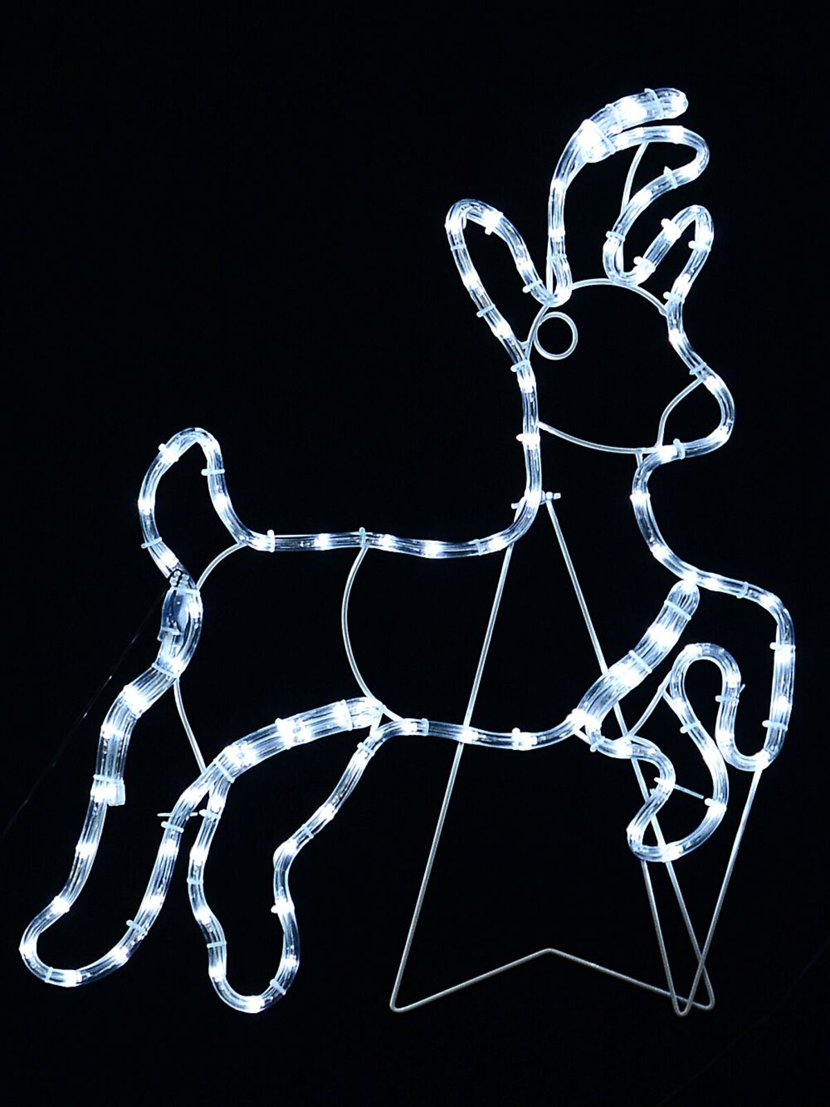 Santa & Sleigh With 3 Reindeers LED Christmas Light Display Silhouette - 2.5m — image 5