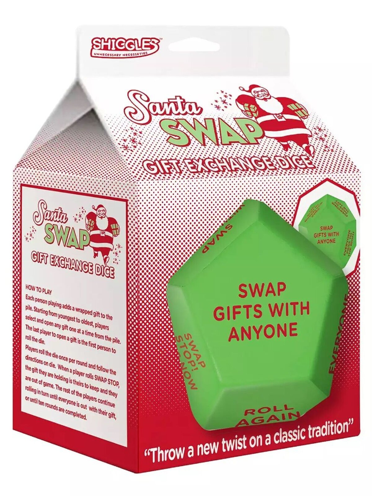Santa Swap Christmas Gift Exchange Dice Game | Large Oversized Dice — image 6