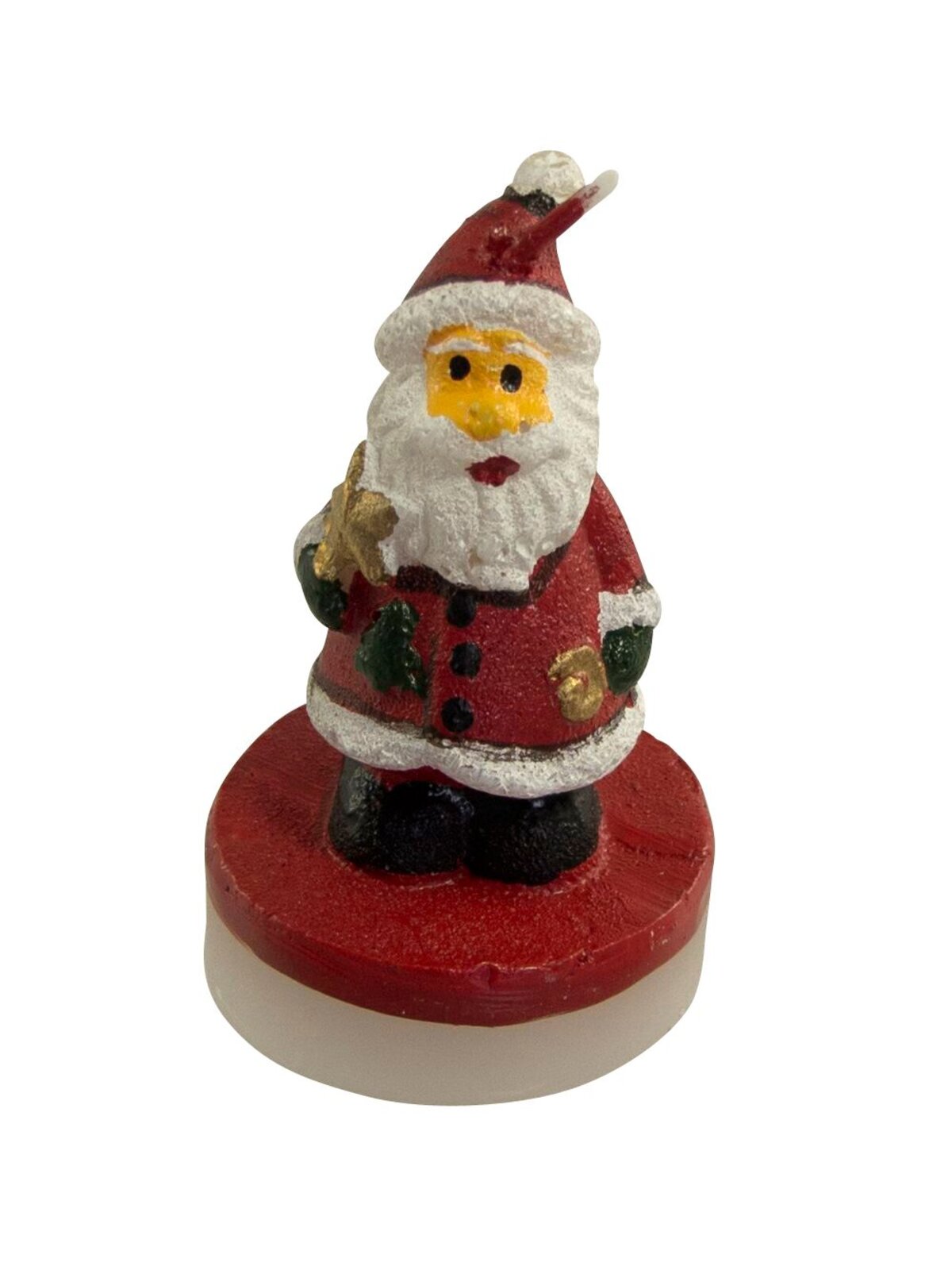 Santa Tea Light Candles Pack - 6 x 60mm