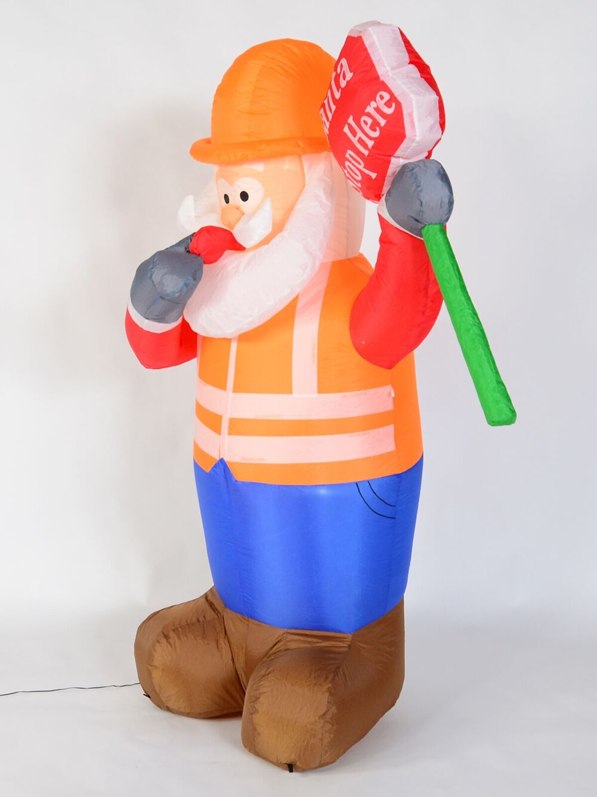 Santa Traffic Controller Illuminated Christmas Inflatable Display - 1.8m — image 2