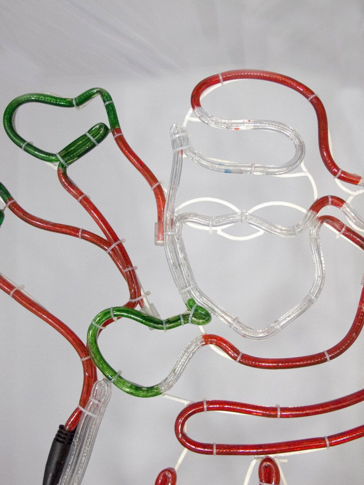 Santa Waving Riding His Bicycle Rope Light Silhouette - 1.1m — image 5
