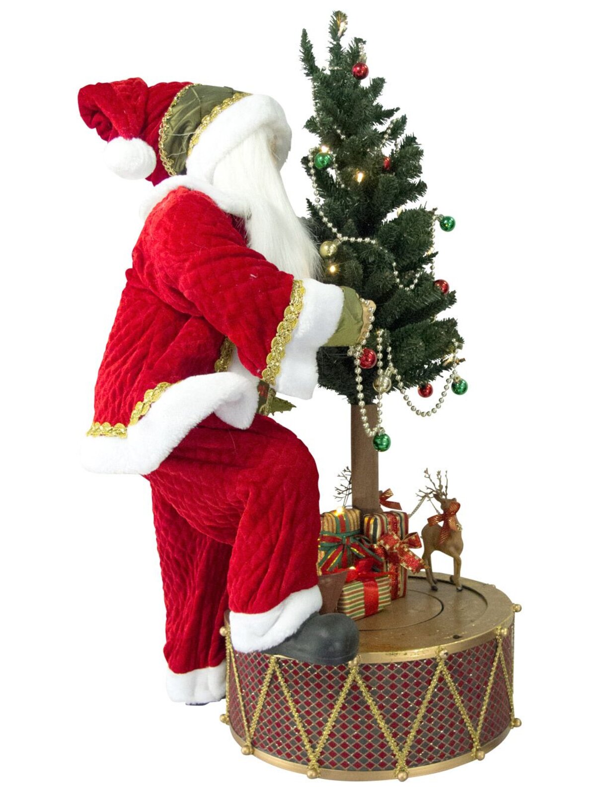 Santa With Rotating Train On Drum Musical Animation - 90cm — image 5