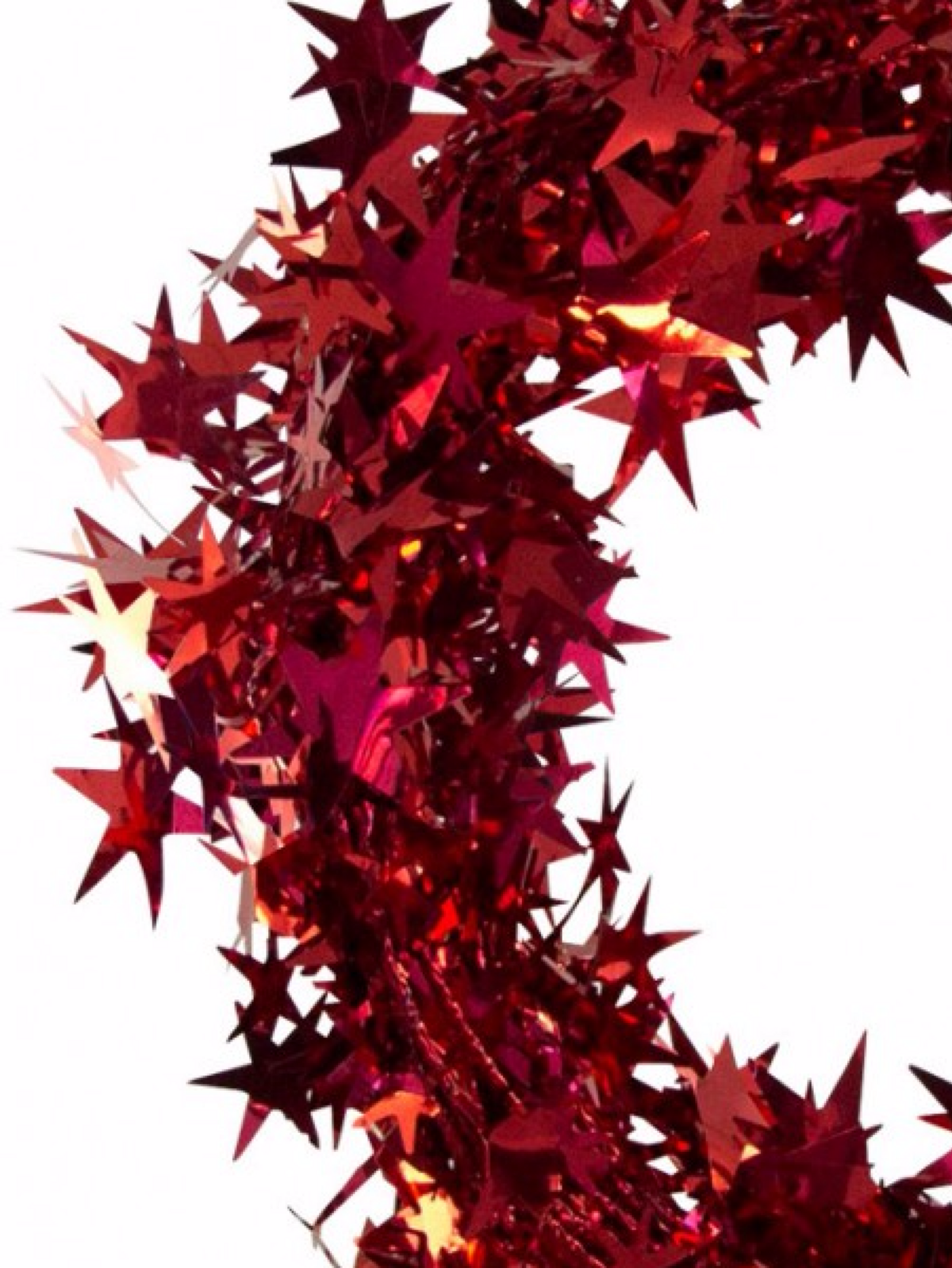 Shiny Red Hexagram Star Timeless Monumental Wired Garland | 7.6m — image 2