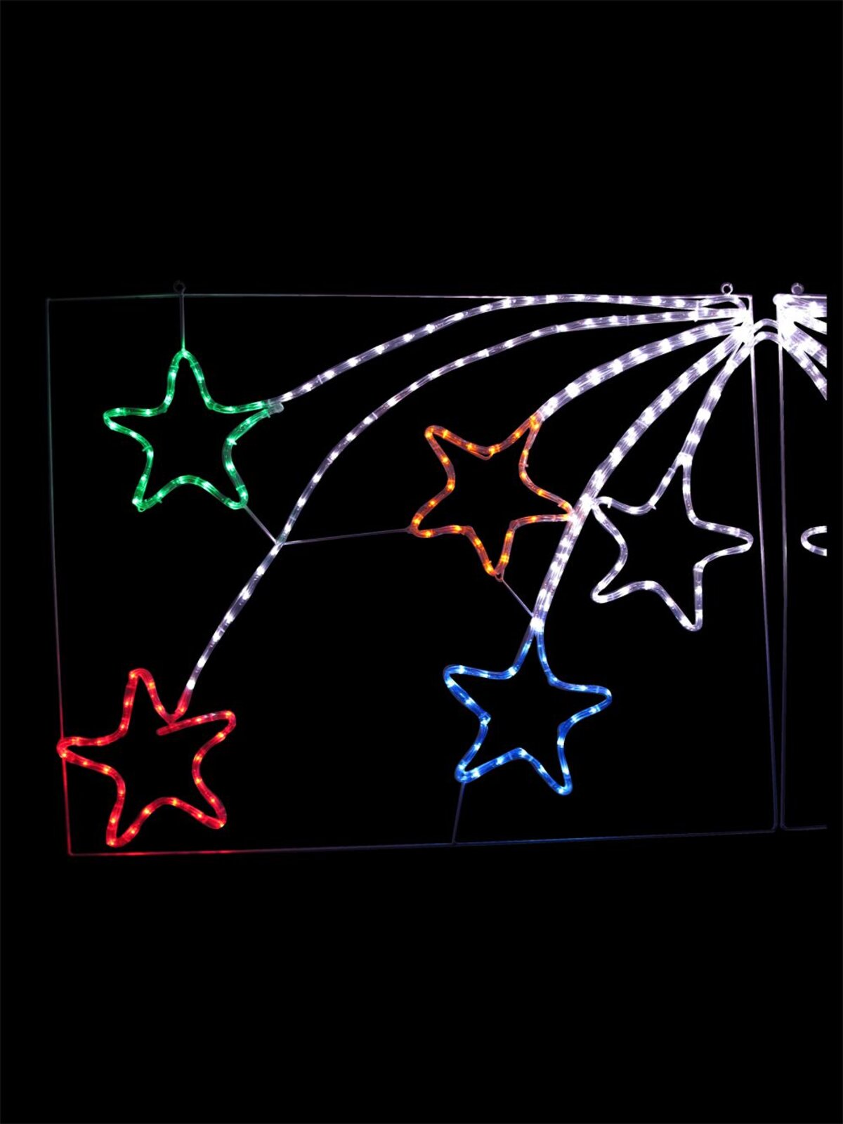 Shooting Stars On Wire Frame LED Rope Light Silhouette - 2.2m — image 3