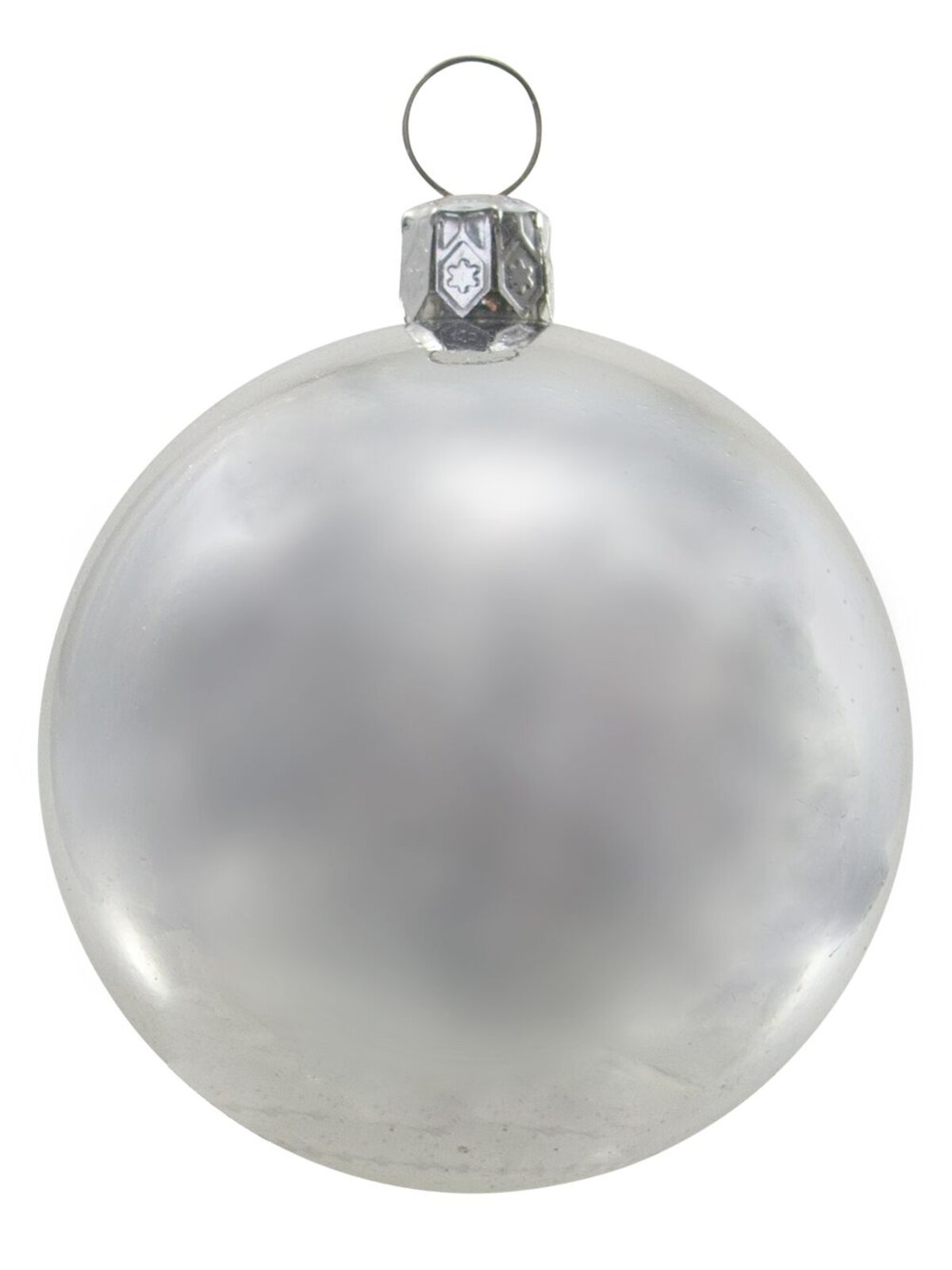 Silver Baubles With Assorted Silver & Iridescent Patterns - 12 x 60mm