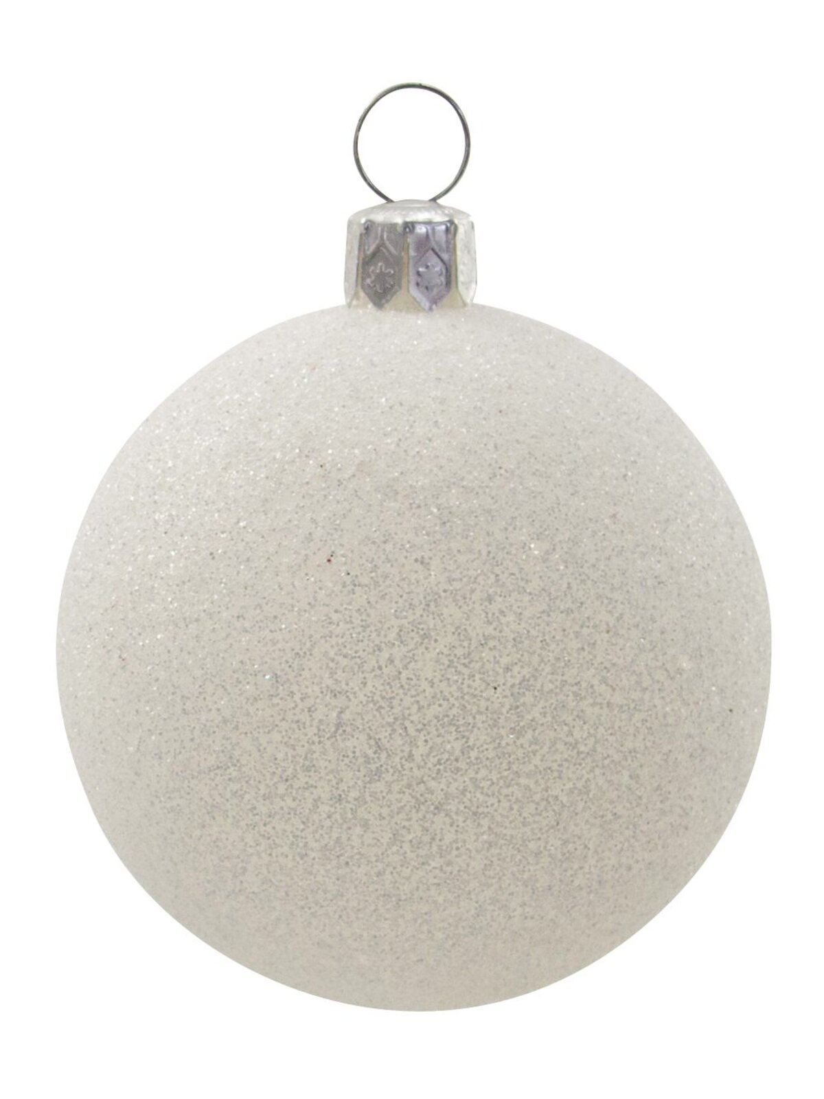 Silver Baubles With Assorted Silver & Iridescent Patterns - 12 x 60mm