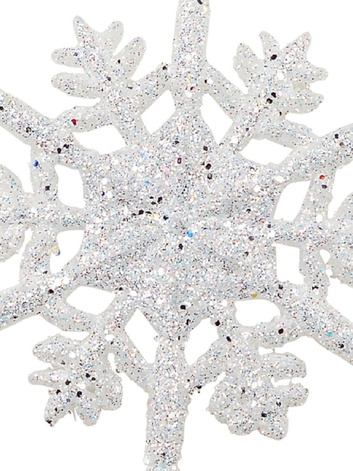 Silver Dusted Frost Snowflake Whimsical Essential Ornament | 12cm — image 3