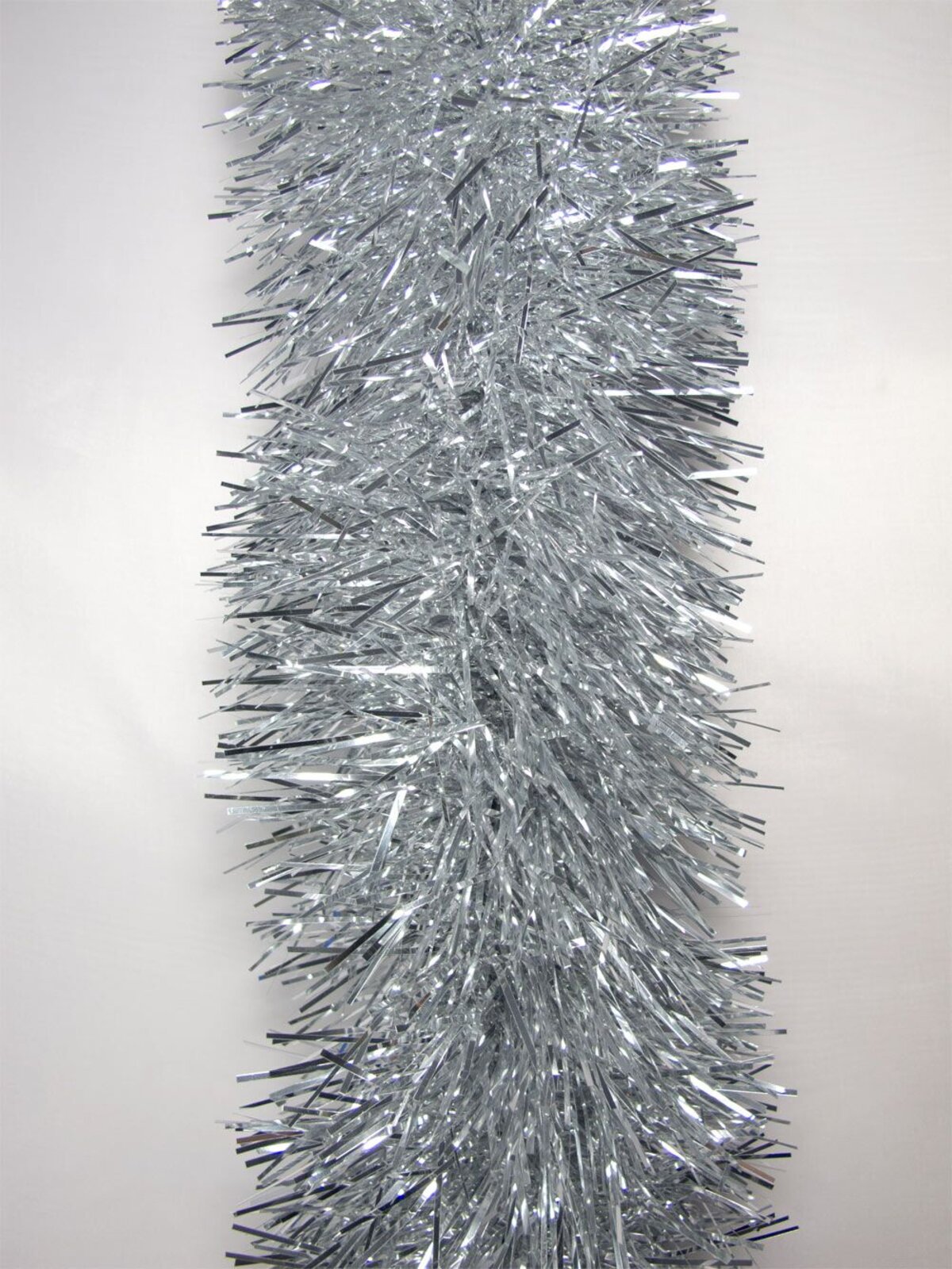 Silver Metallic 8ply Tinsel Garland - 15cm x 5.5m