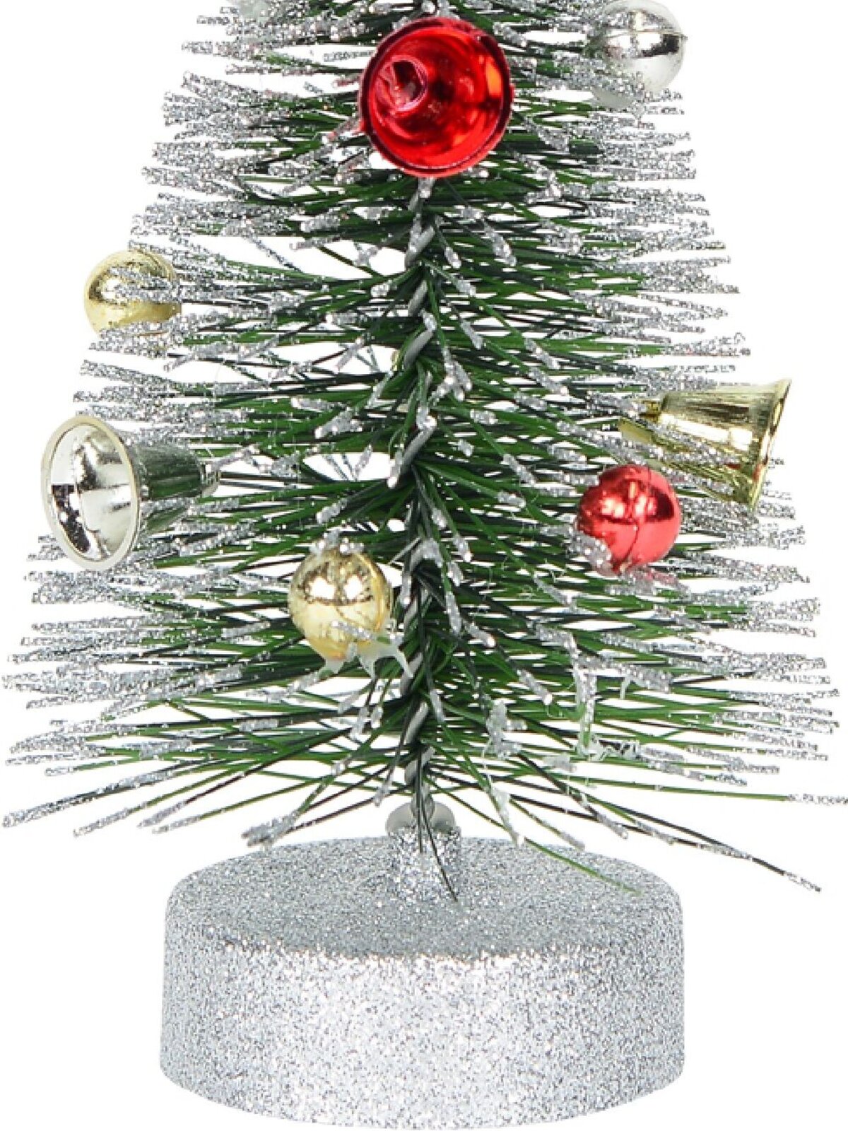 Silver Tip Decorated Christmas Tree Table Top Ornament - 20cm — image 4