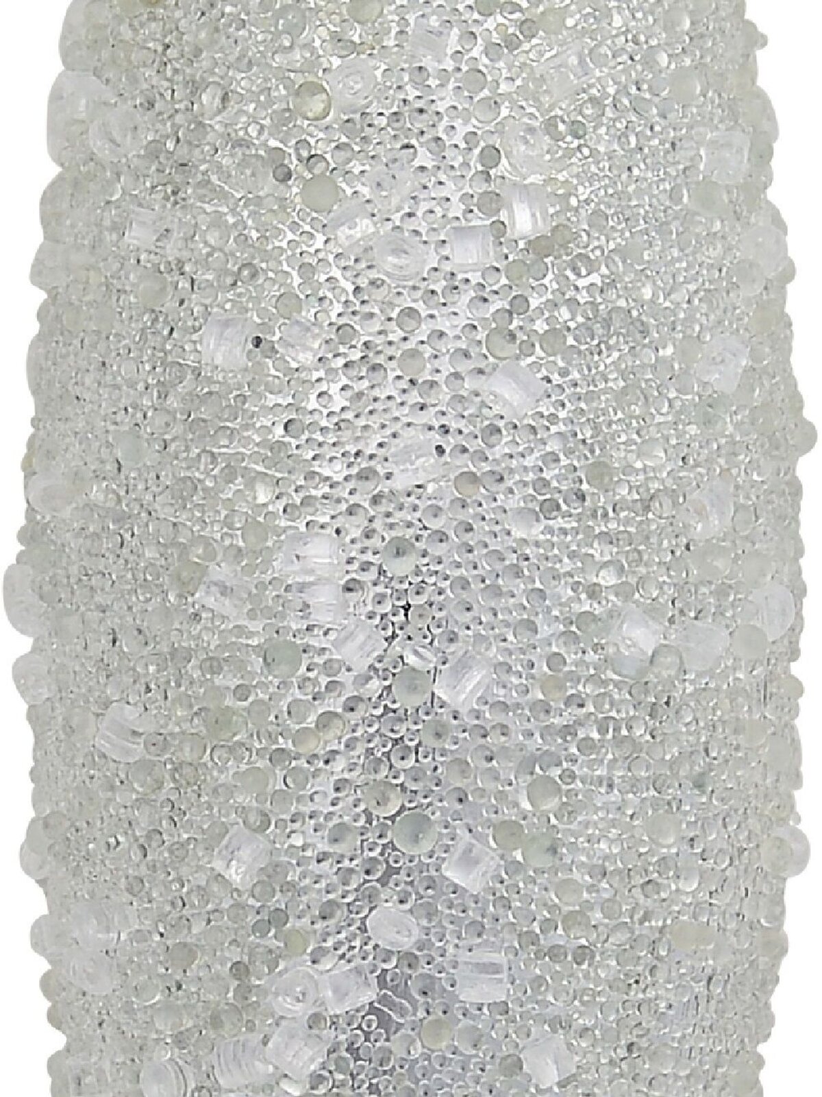 Silver With Frost Look Christmas Oval Finials - 4 x 33cm — image 4
