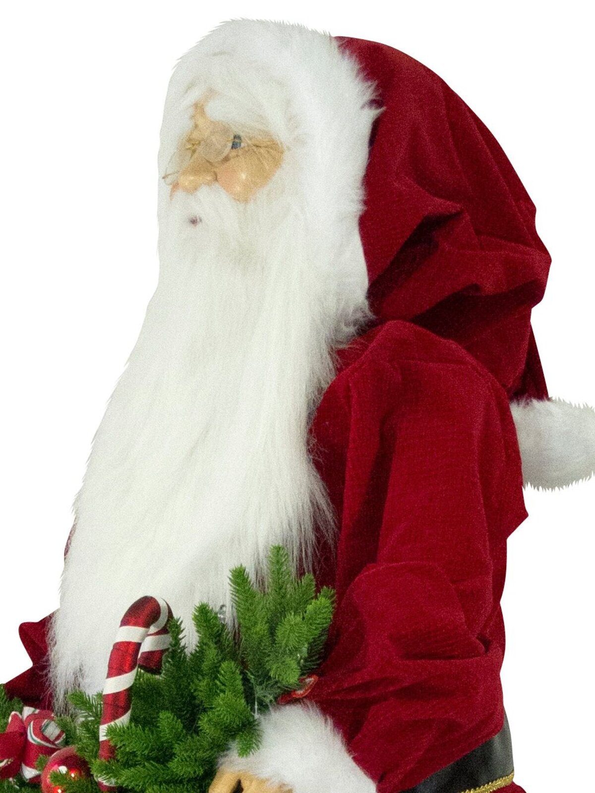 Singing & Dancing Santa Holding Decorated Swag - 1.5m — image 5