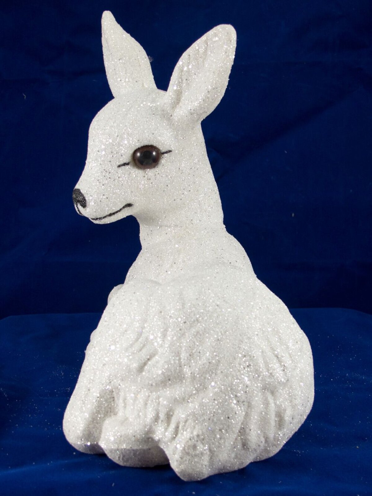 Sitting Glittered Baby Deer Ornament - 24cm