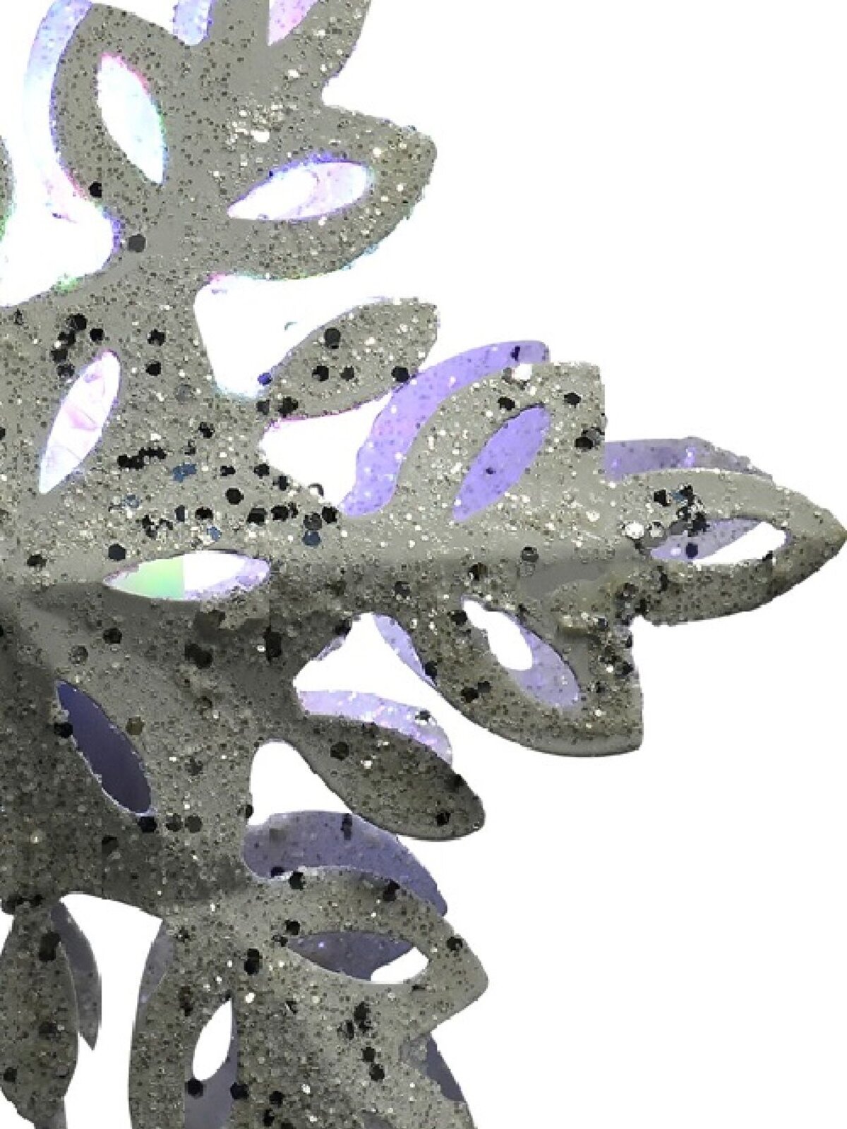 Snowflake Laser Light Effect Illuminated Tree Topper Ornament - 35cm — image 6