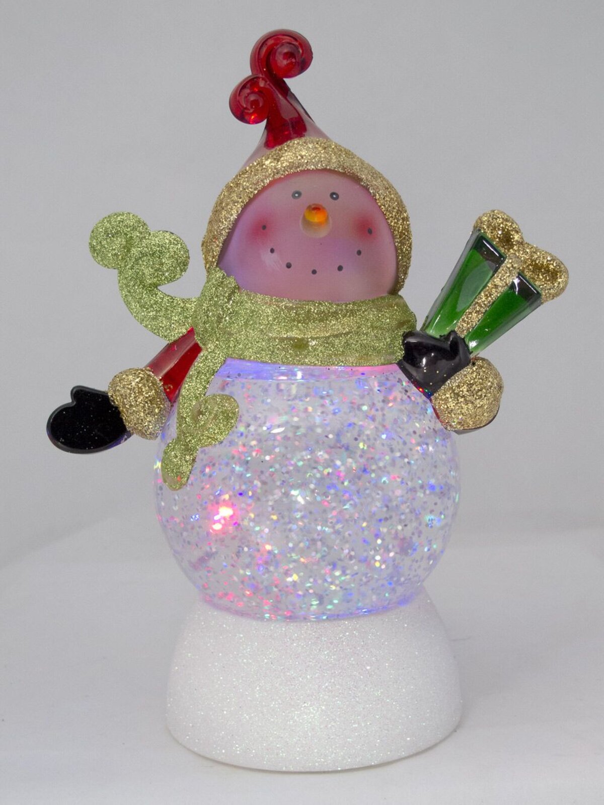 Snowman Illuminated Snow Globe Ornament - 22cm — image 4