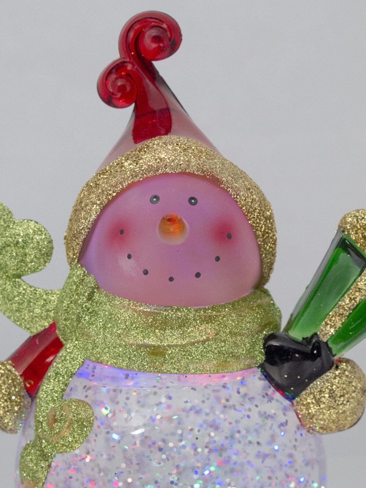 Snowman Illuminated Snow Globe Ornament - 22cm — image 6