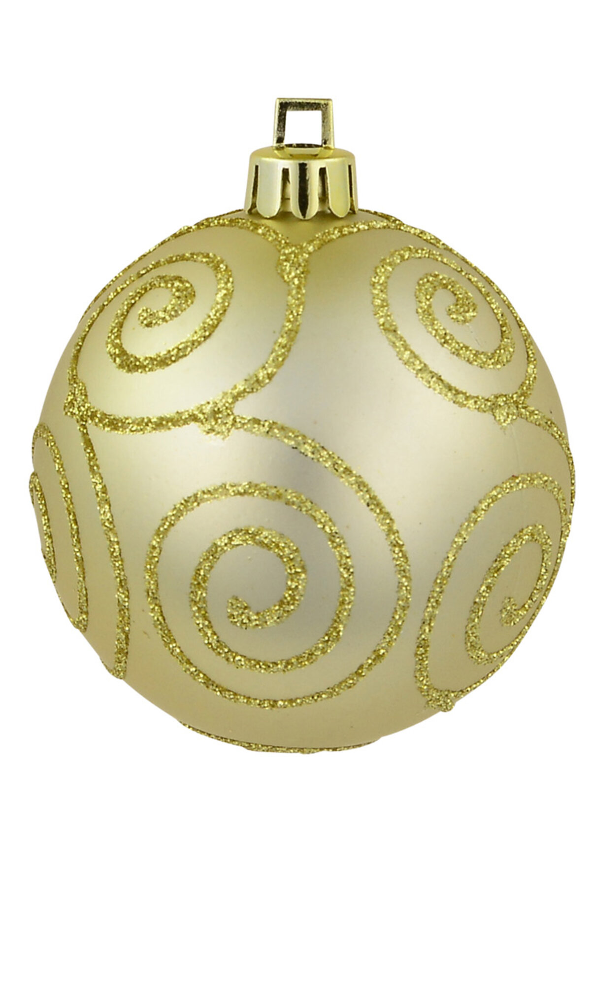 Soft Gold Glitter & Matte Gold With Gold Glitter Swirls - 9 x 60mm