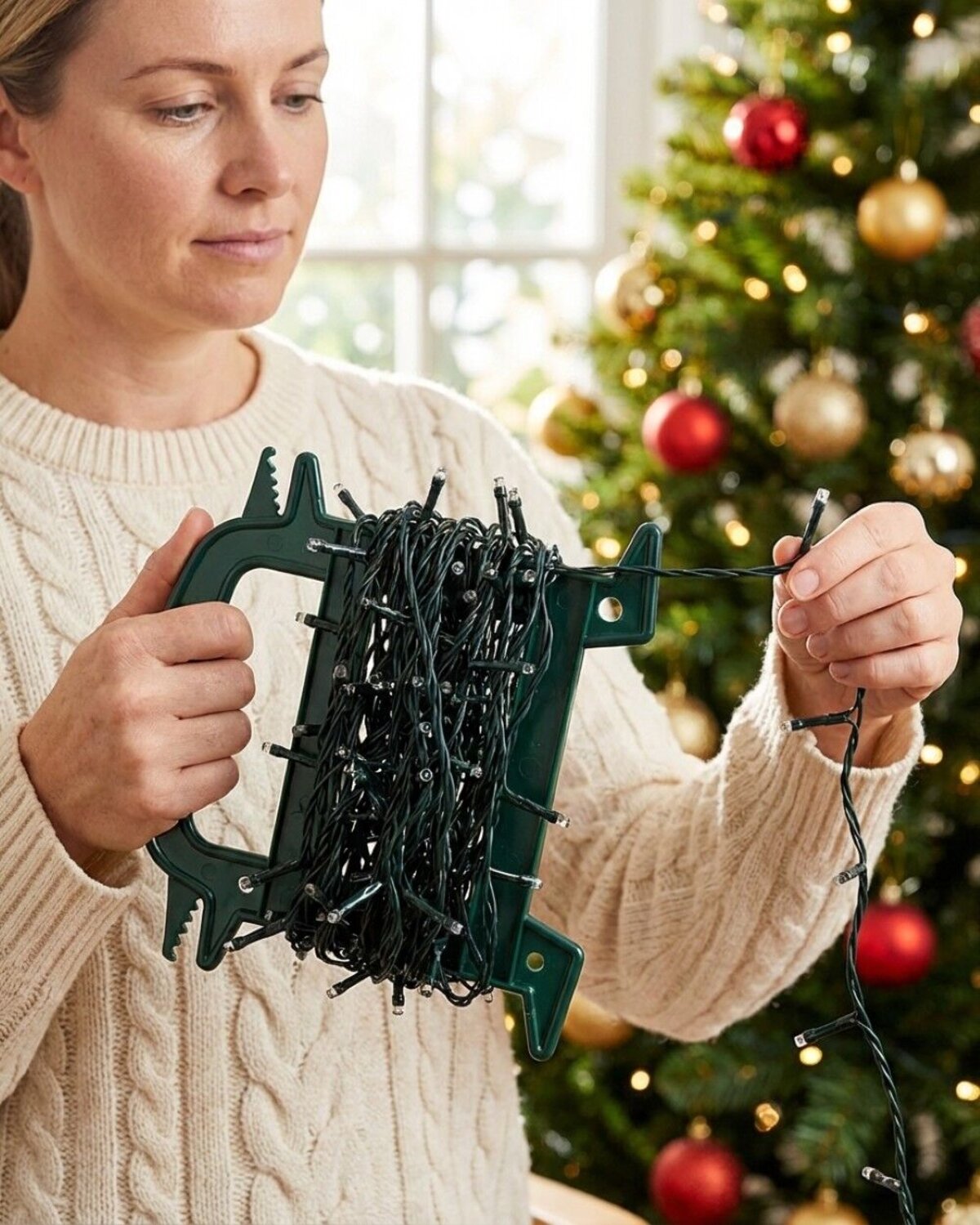 Tangle Free String Light Reel Storage | Ergonomic Wind Up Organiser — image 2