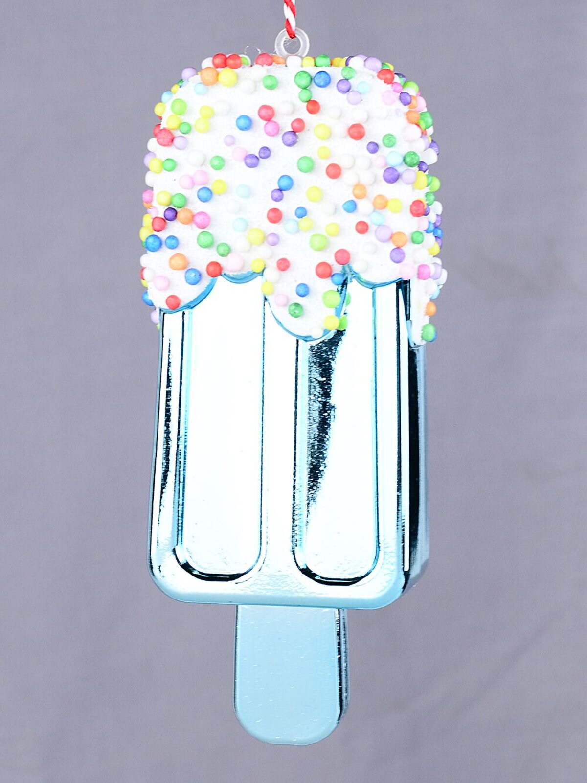Teal Frosted Popsicle With Sprinkles Whimsical Essential Ornament | 12cm — image 3