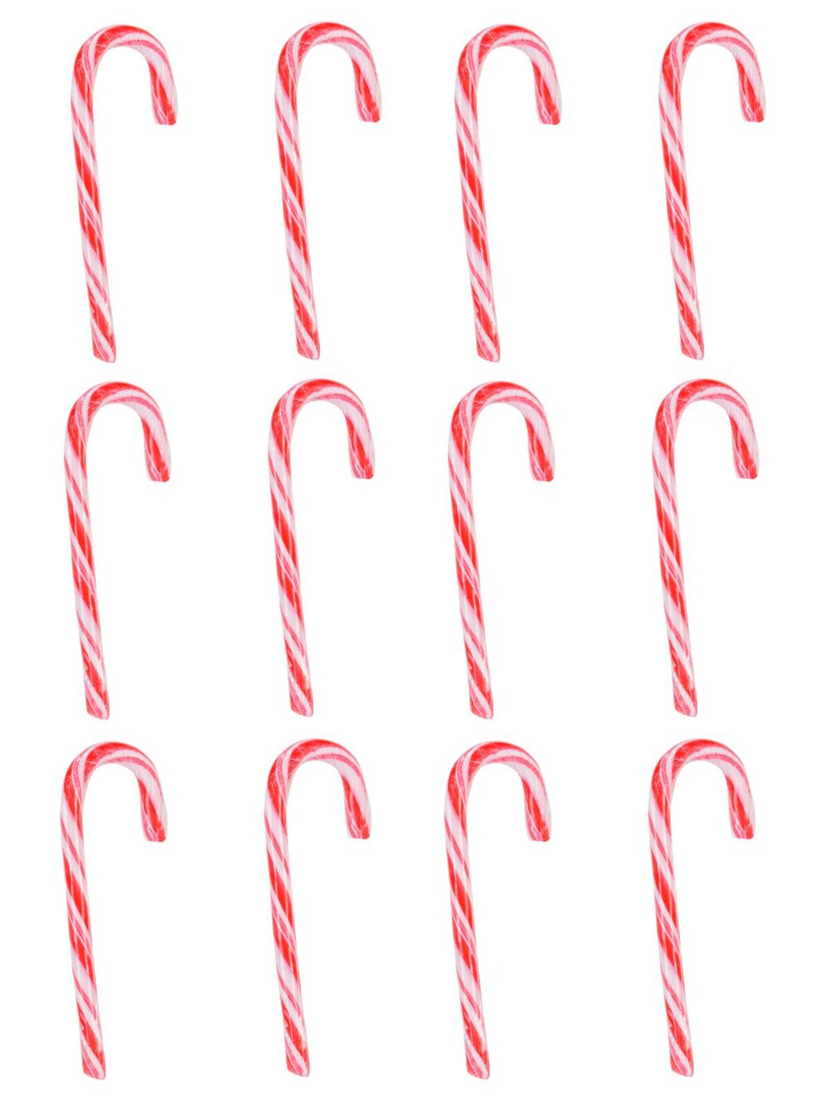 Traditional Red & White Candy Cane Decoration Lollies - 12 pack — image 3