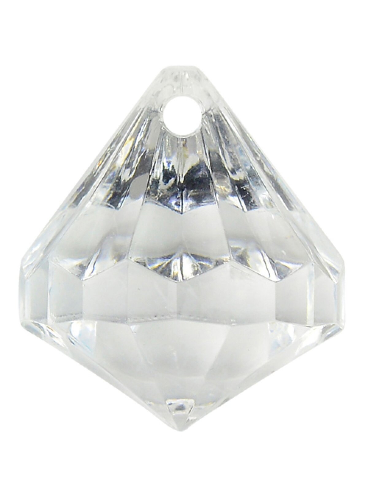 Turquoise & Clear Diamante Christmas Tree Hanging Decorations - 18 x 35mm — image 2