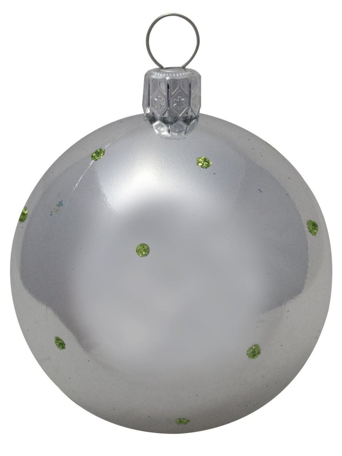 Turquoise, Lime & Silver Baubles With Assorted Patterns - 9 x 60mm  — image 4