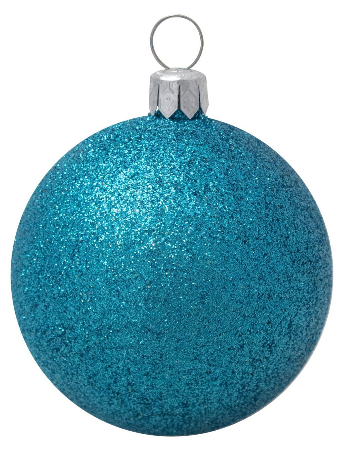 Turquoise, Lime & Silver Baubles With Assorted Patterns - 9 x 60mm  — image 5