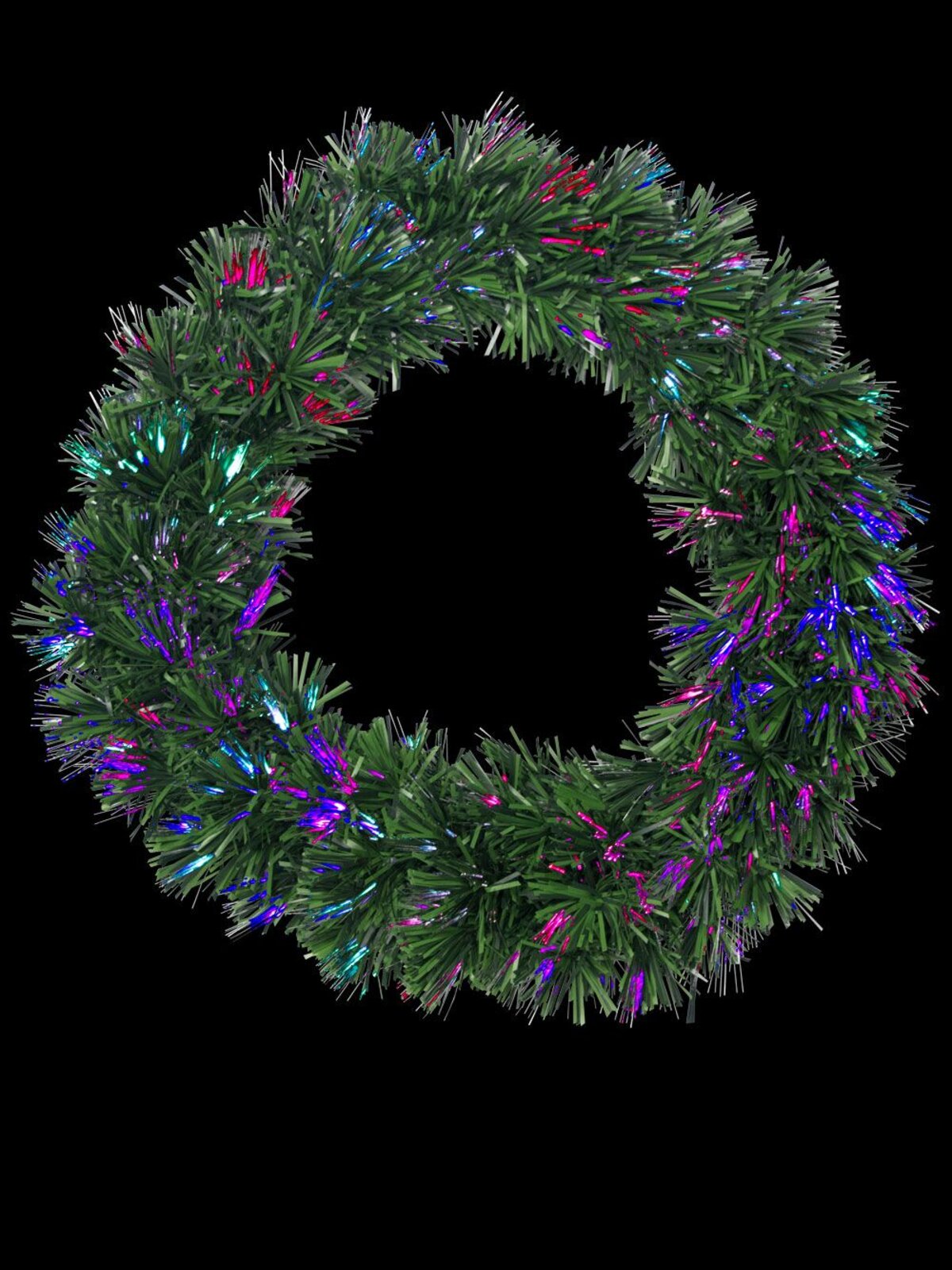 Vibrant LED Multi Colour & Cool White Wreath - 60cm — image 6