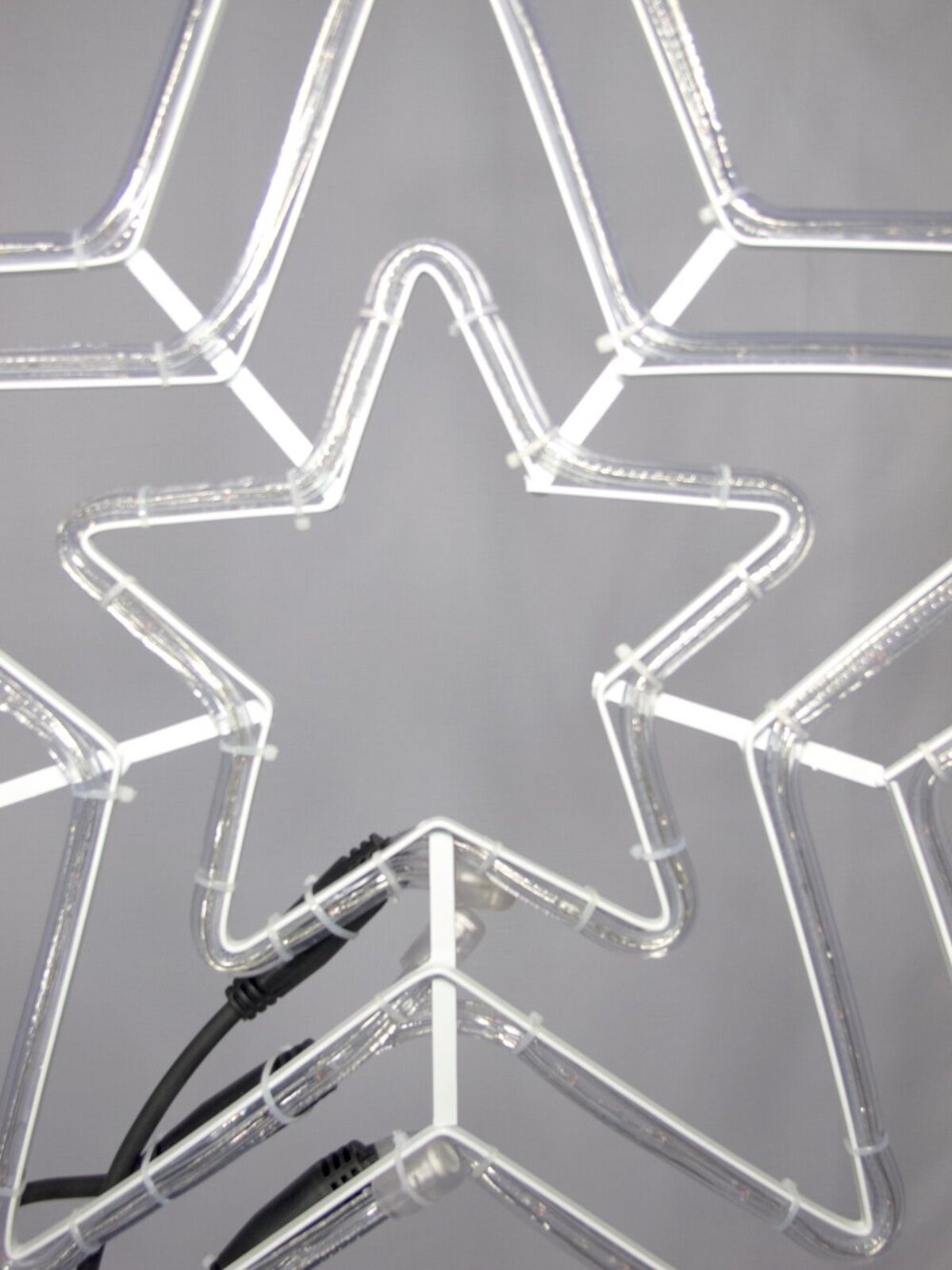 Warm White 5 Point Star Rope Light Silhouette - 70cm — image 4