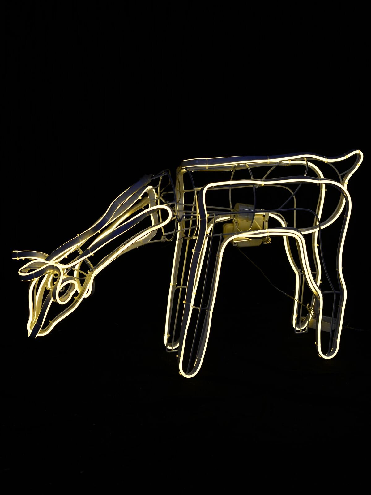 Warm White Animated Grazing Reindeer Neon Christmas Light Display - 77cm — image 3